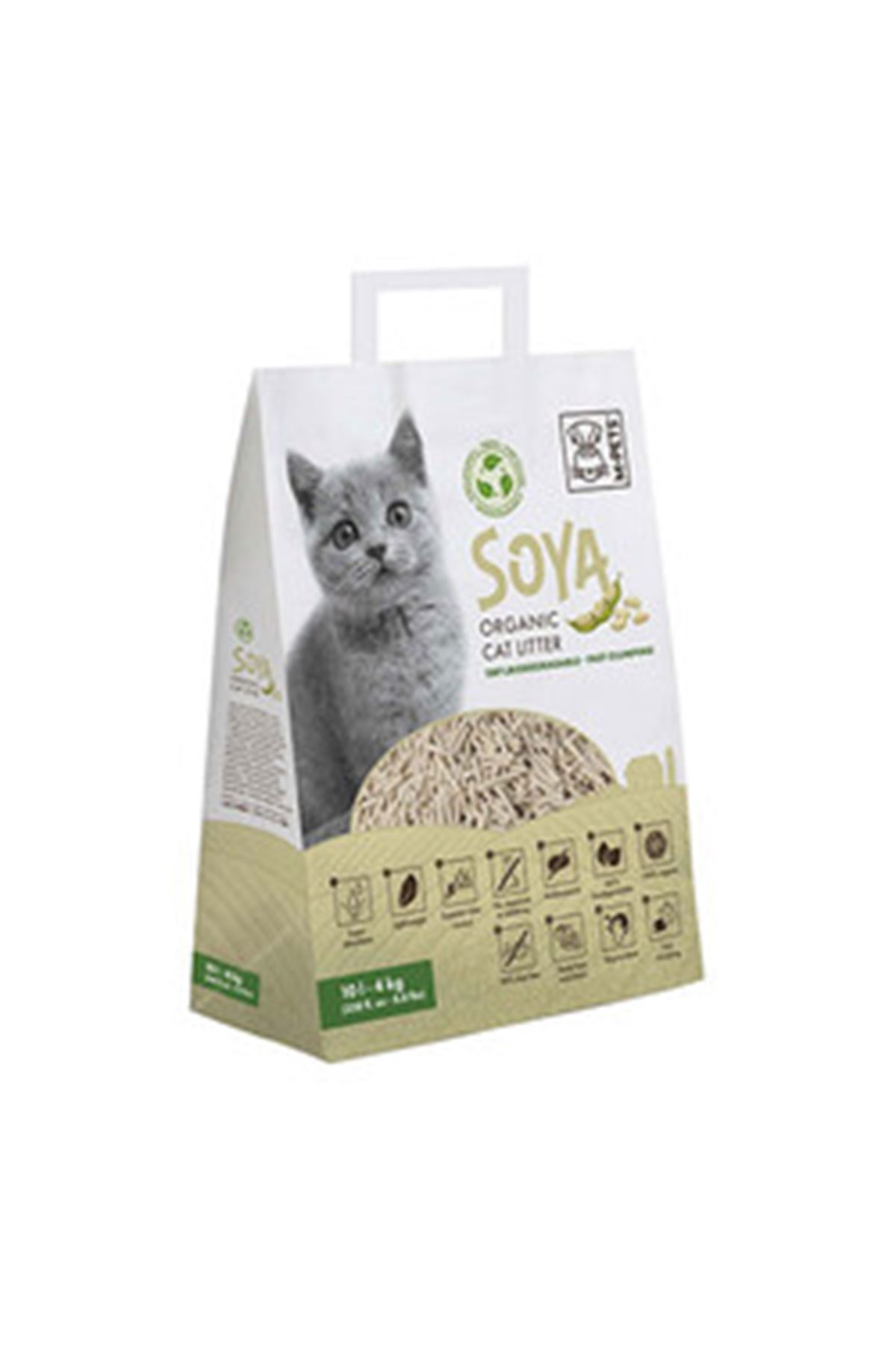 M-Pets Soya Organik Naturel Kedi Kumu 10 L