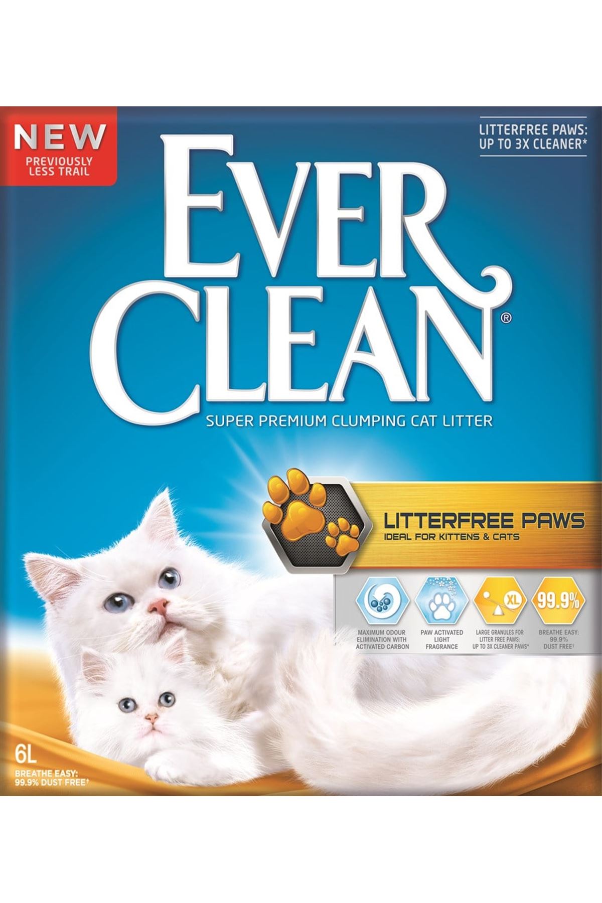 Ever Clean Kedi Kumu Patilere Yapışmayan  6 L
