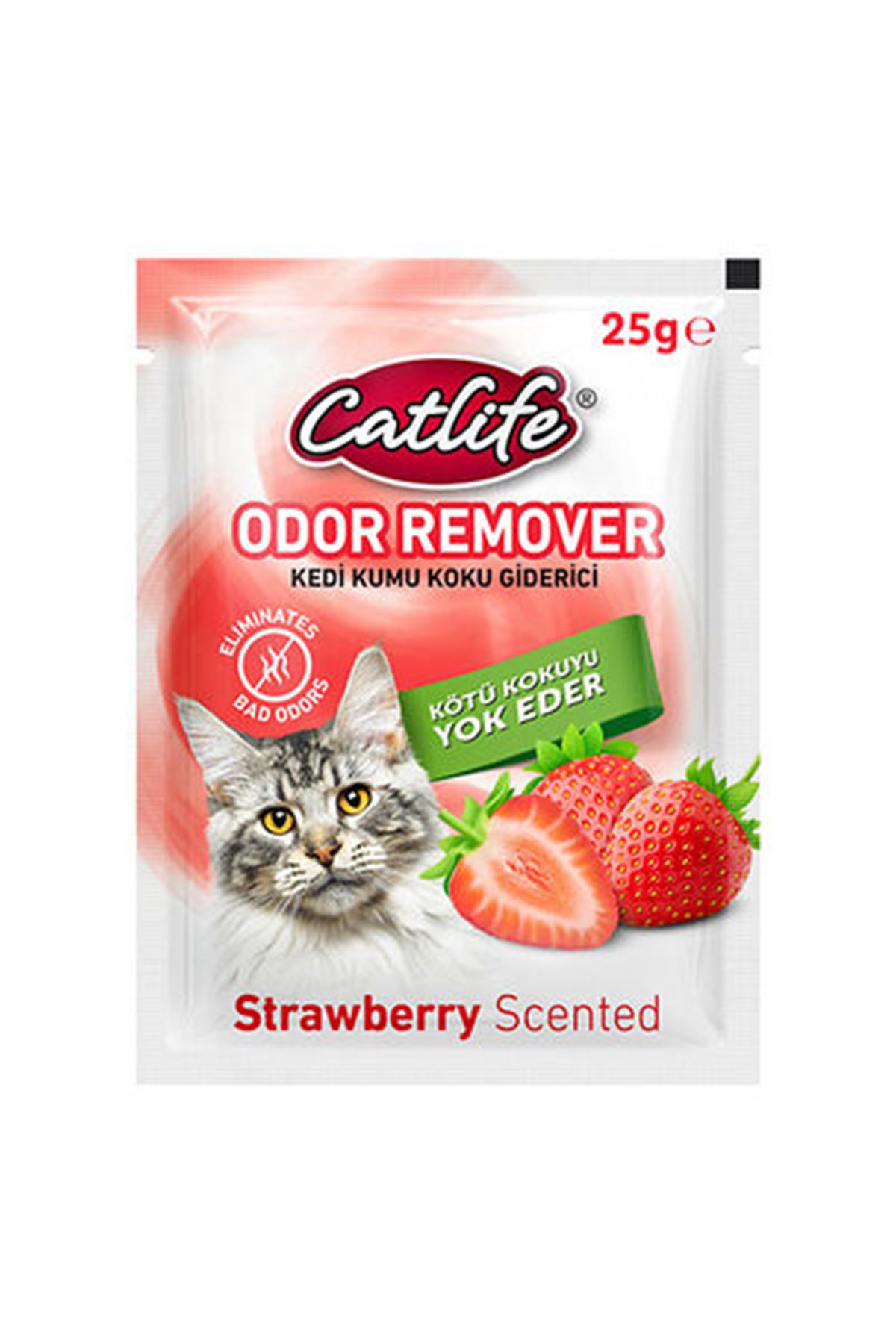 Catlife Kedi Kumu Koku Giderici Çilekli 25 G