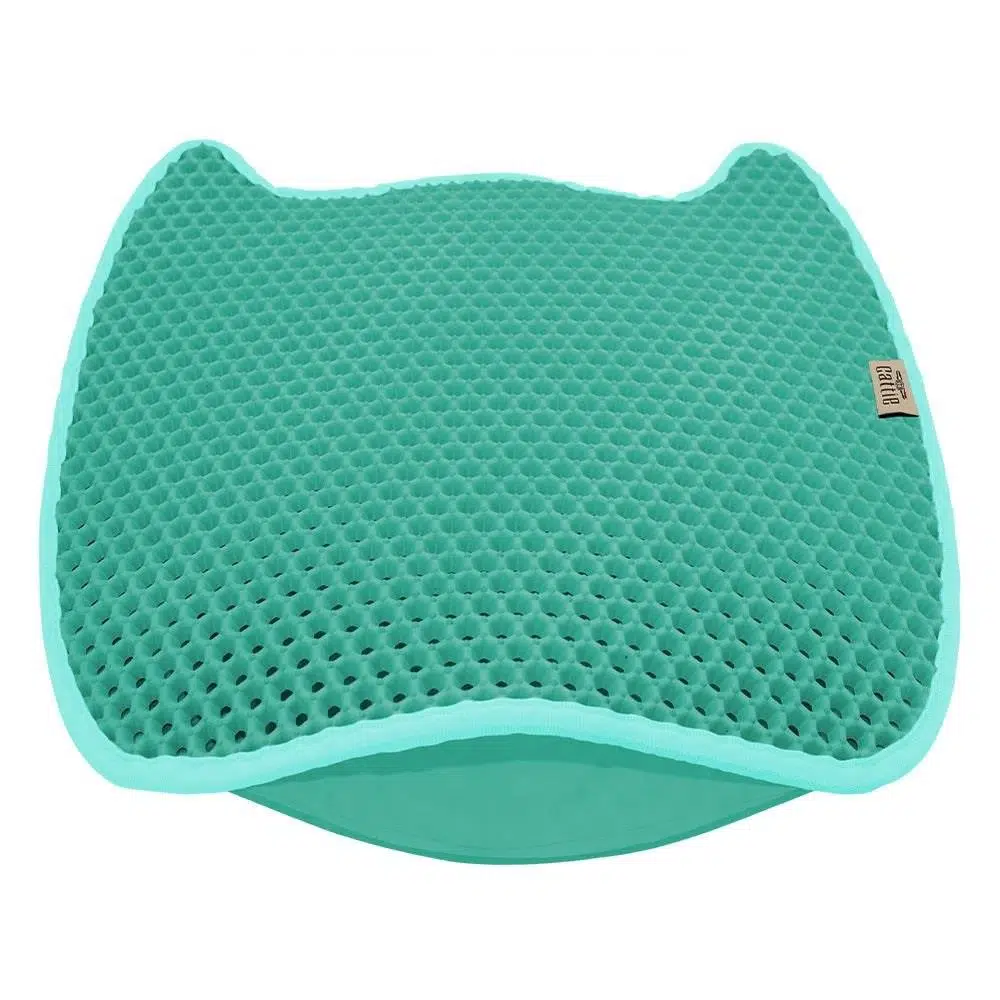 Cattie Kedi Paspası Kum Toplayıcı Turkuaz 50*50 Cm