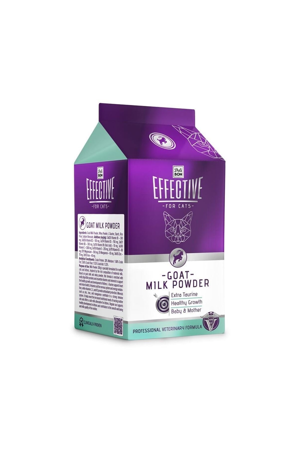 Effective Kediler İçin Keçi Süt Tozu 200 G