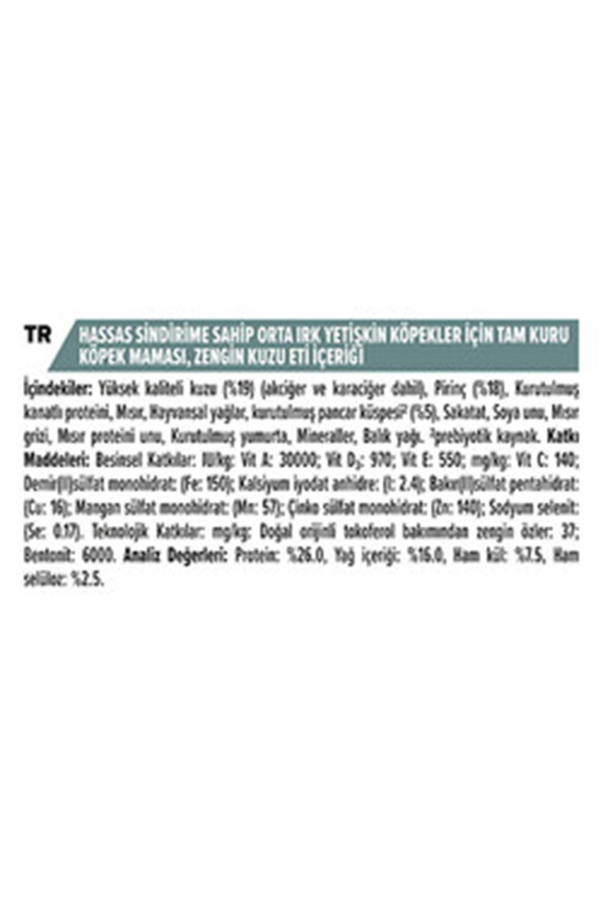 Proplan Köpek Maması Orta Irk Kuzulu 14 Kg