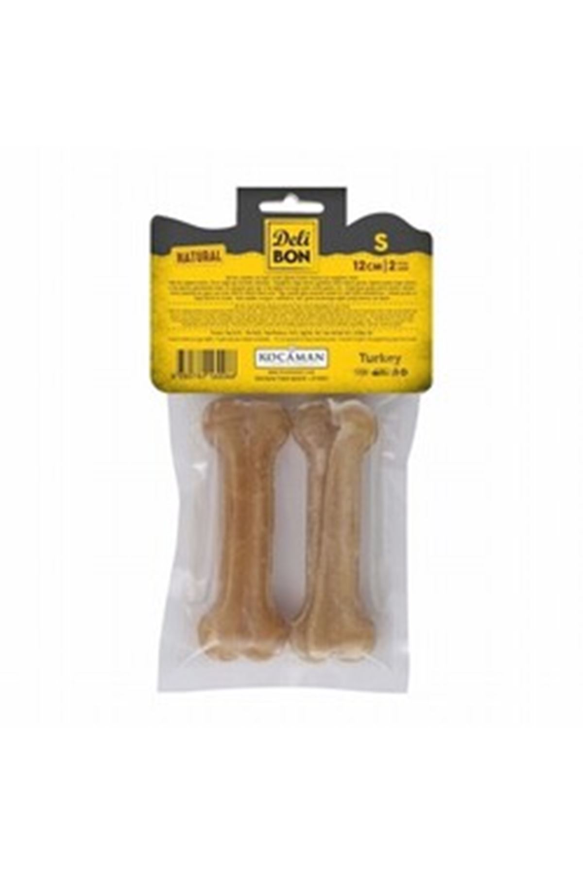 Delibon Köpek Ödül Pres Kemik Naturel (S) 2Li 12Cm