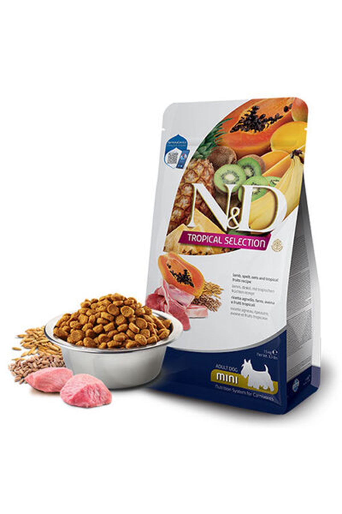 N&D Köpek Maması Kuzu Etli ve Tropikal Meyve 5 Kg