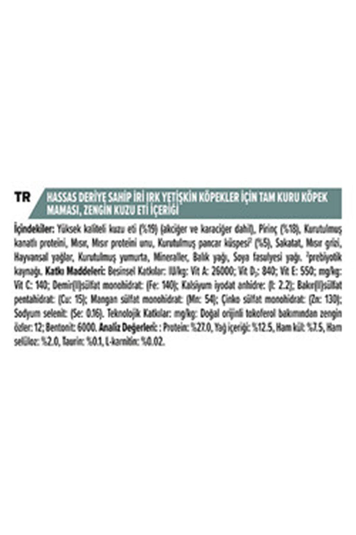 Proplan Köpek Maması Büyük Irk Kuzu,Pirinçli 14 Kg