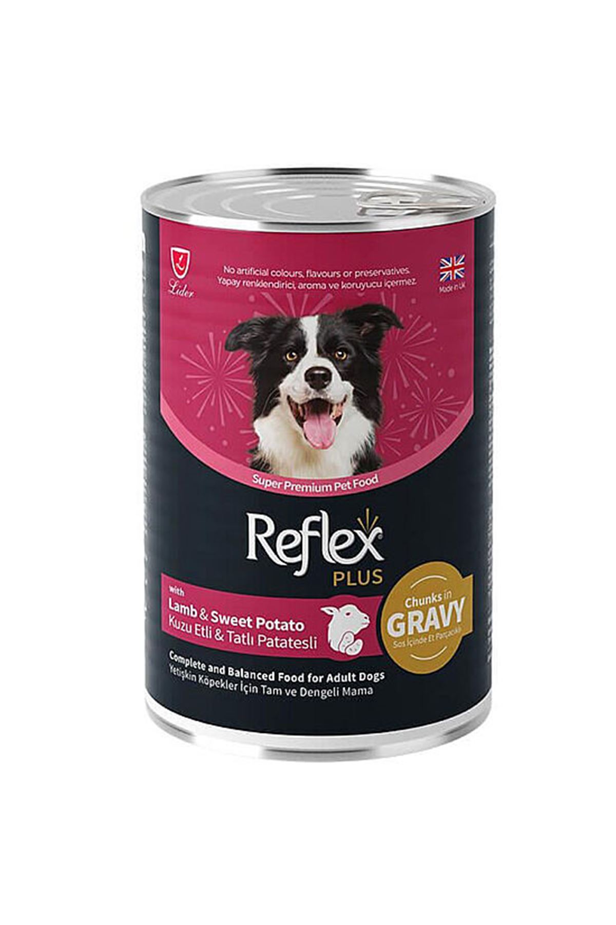 Reflex Plus Köpek Yaş Mama Kuzu,Tatlı Patates 400G