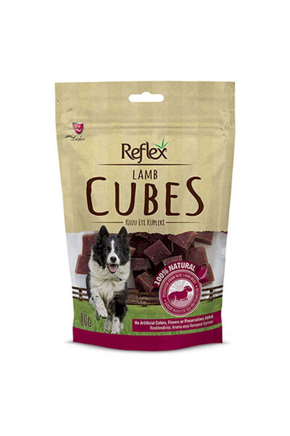 Reflex Kuzu Etli Dilim Küp Köpek Ödülü 80 G