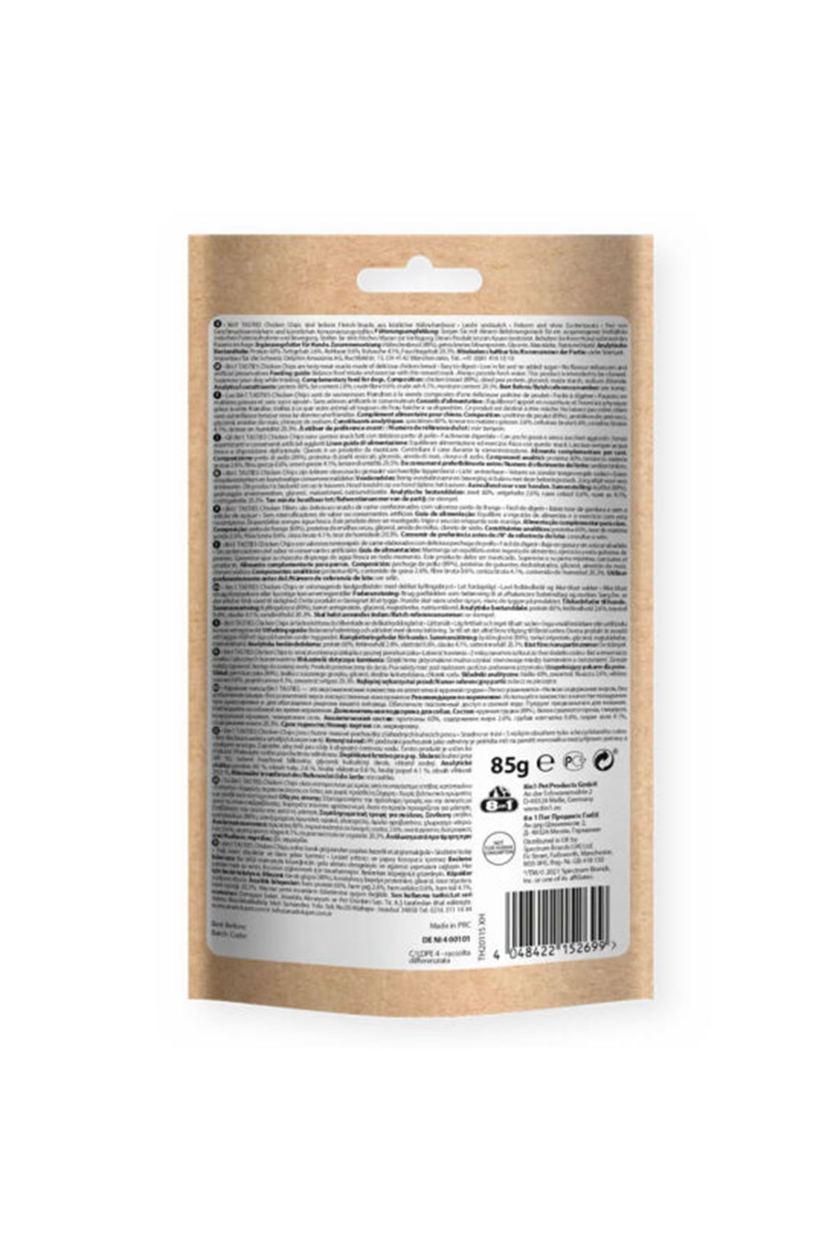 8IN1 Köpek Ödül Maması Tavuklu Cips 85 G