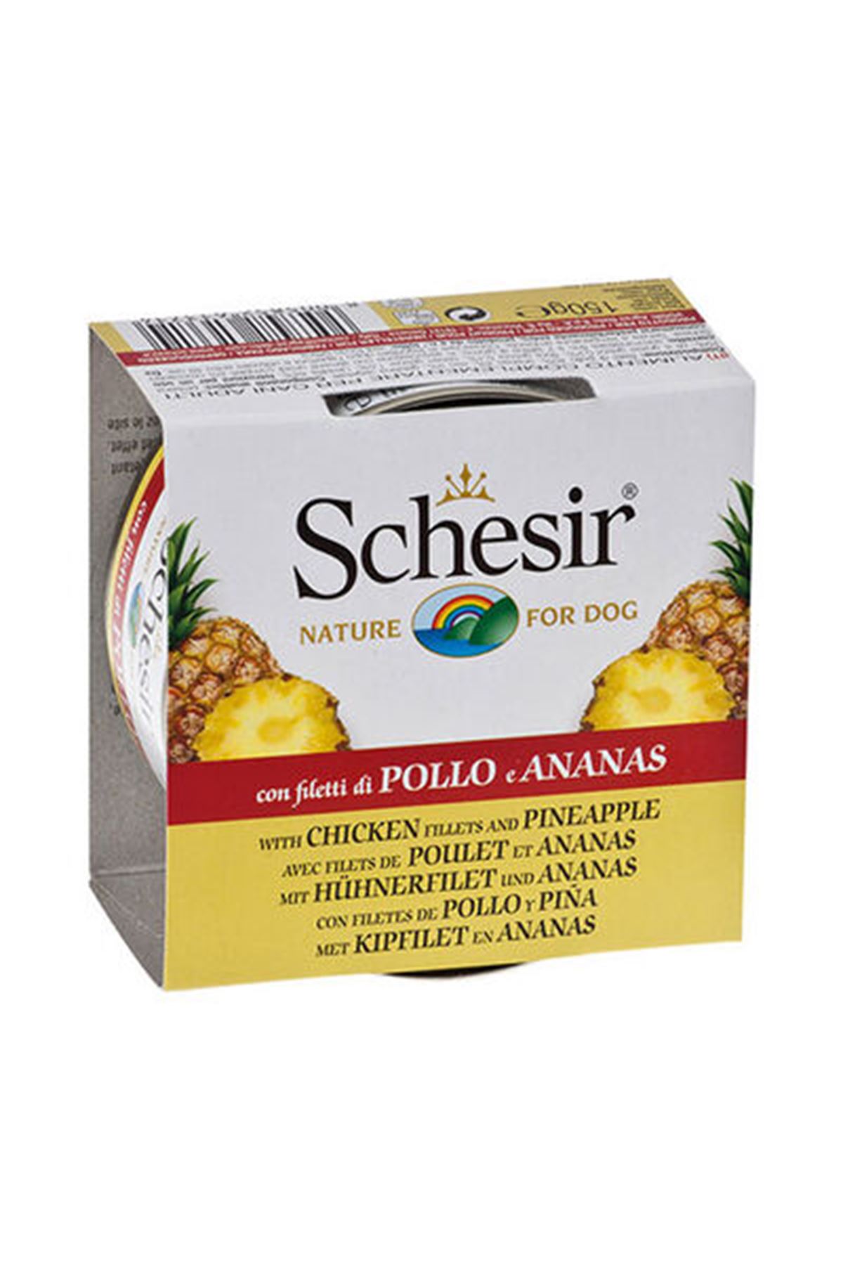 Schesir Köpek Yaş Maması Tavuk Ve Ananas 150 G
