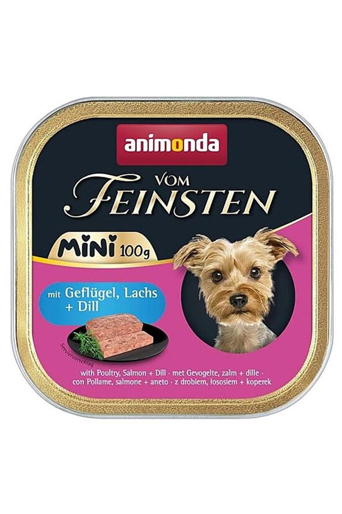 Animonda Köpek Yaş Maması Kümes Hayvan, Somon 100G