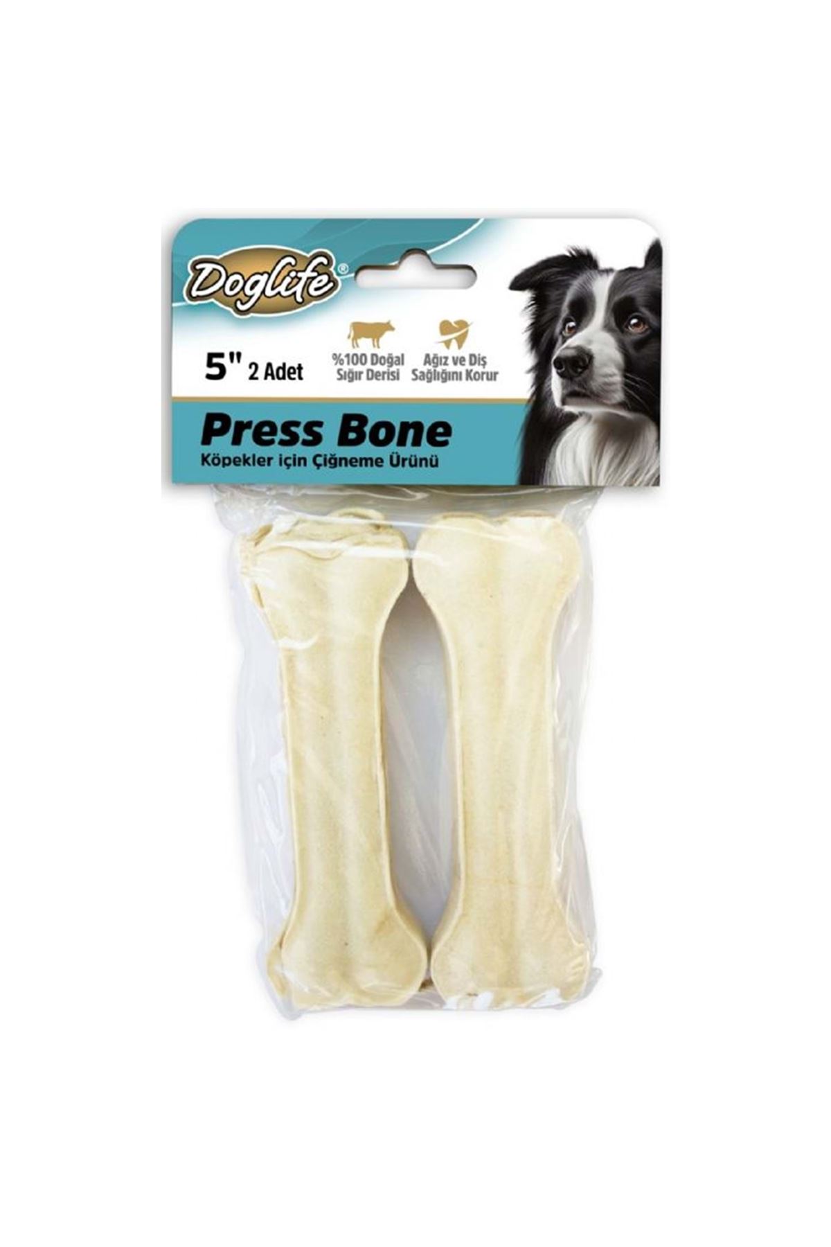 Doglife Köpek Ödül Press Kemik Beyaz 2Li 50 G
