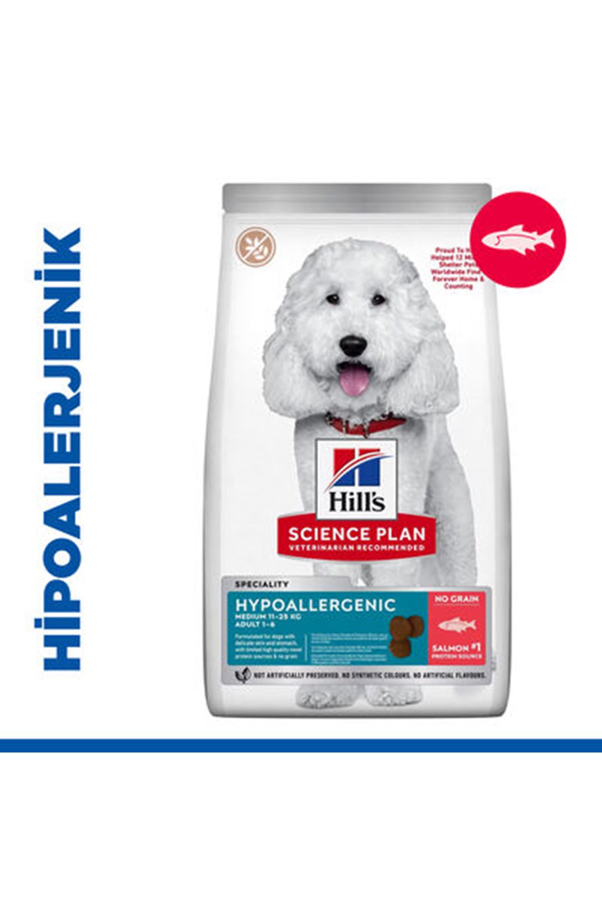 Hill's Köpek Maması Somonlu Hipoalerjenik 2.5 Kg