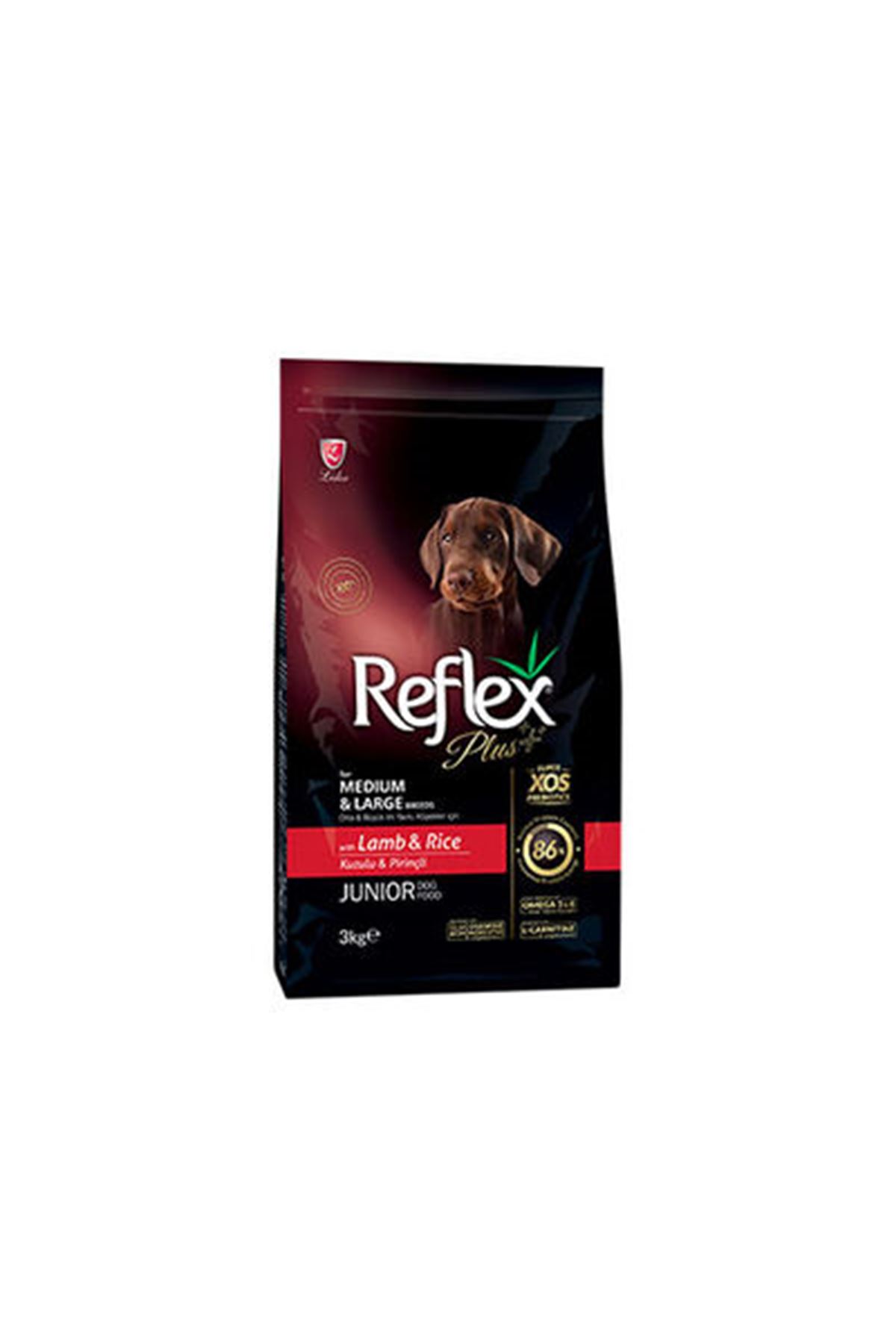 ReflexPlus Yavru Köpek Mama Orta,Büyük Kuzulu 3 Kg
