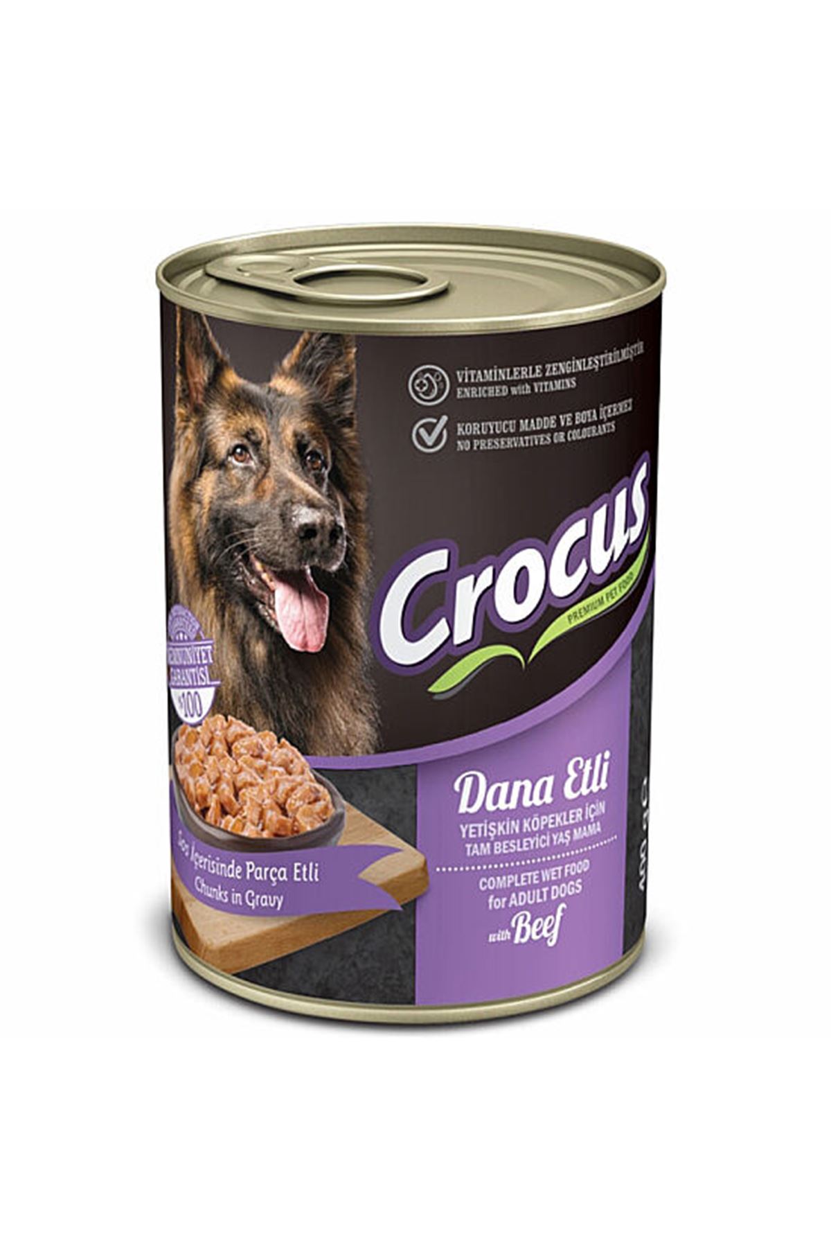 Crocus Köpek Yaş Maması Dana Etli Köpek 400 G