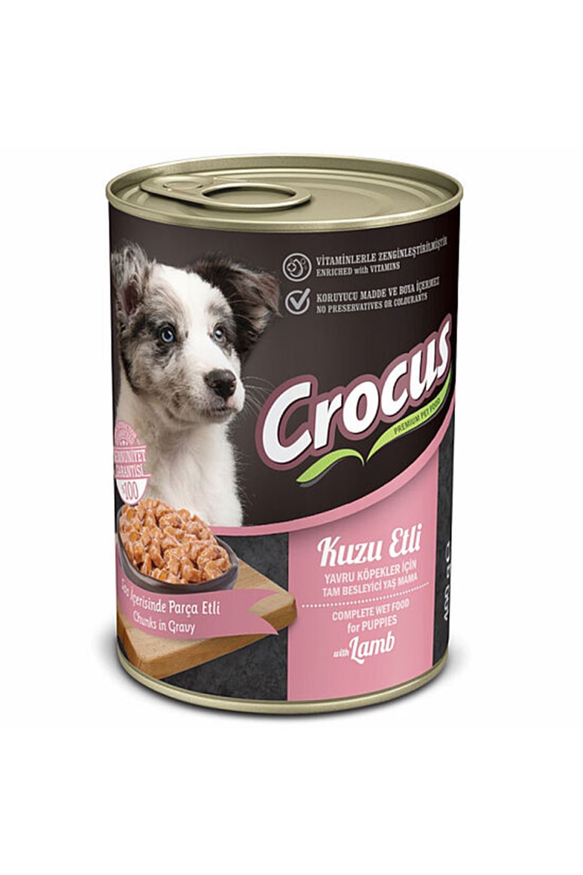 Crocus Yavru Köpek Yaş Maması Kuzulu 400 G