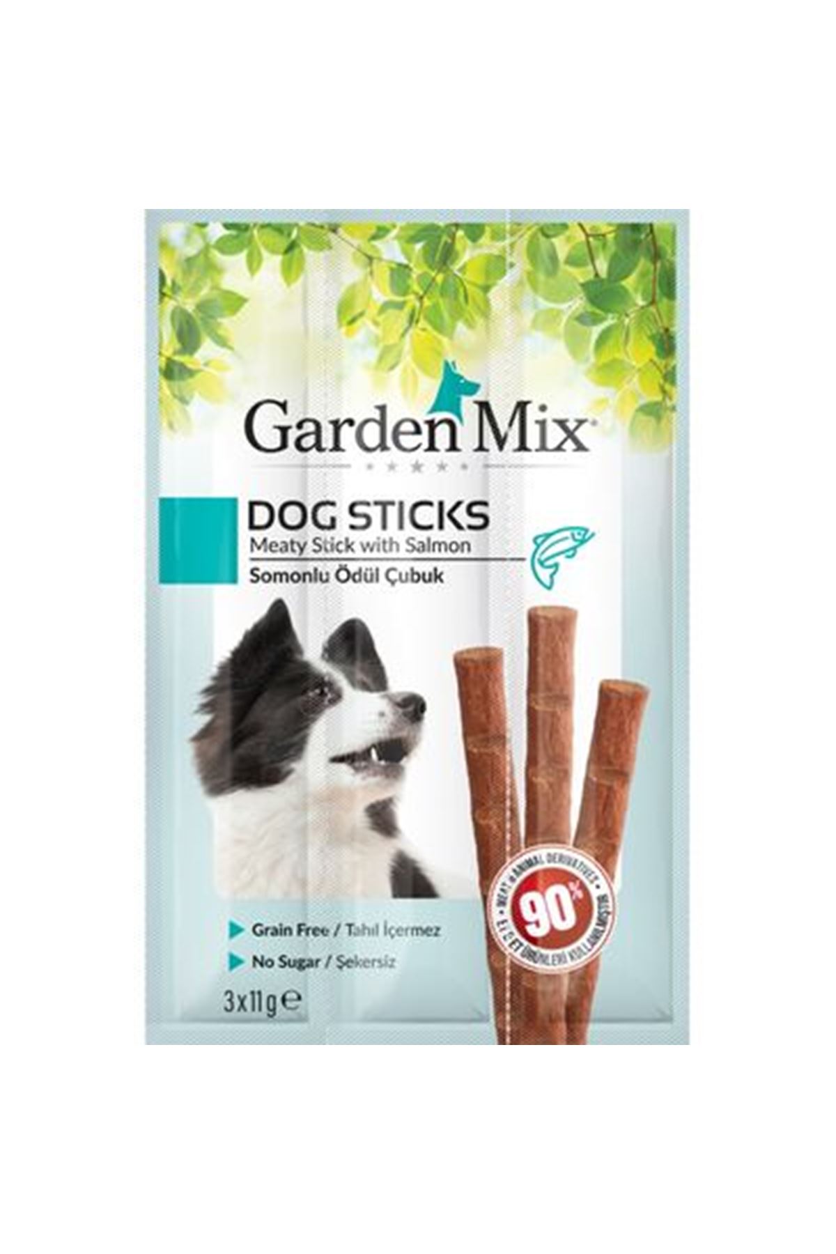 Garden Mix Köpek Ödül Somonlu Tahılsız Stick 3*11G