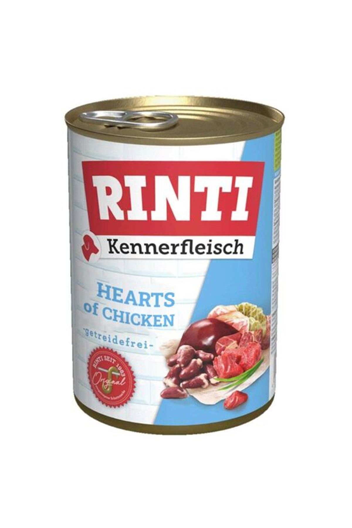 Rinti Gurme Köpek Yaş Maması Yürekli Konserve 400G