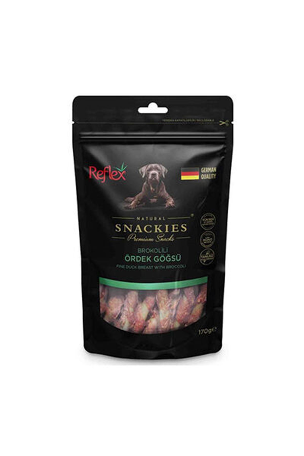 Reflex Plus Köpek Ödül Mama Brokolili Ördek 170 G
