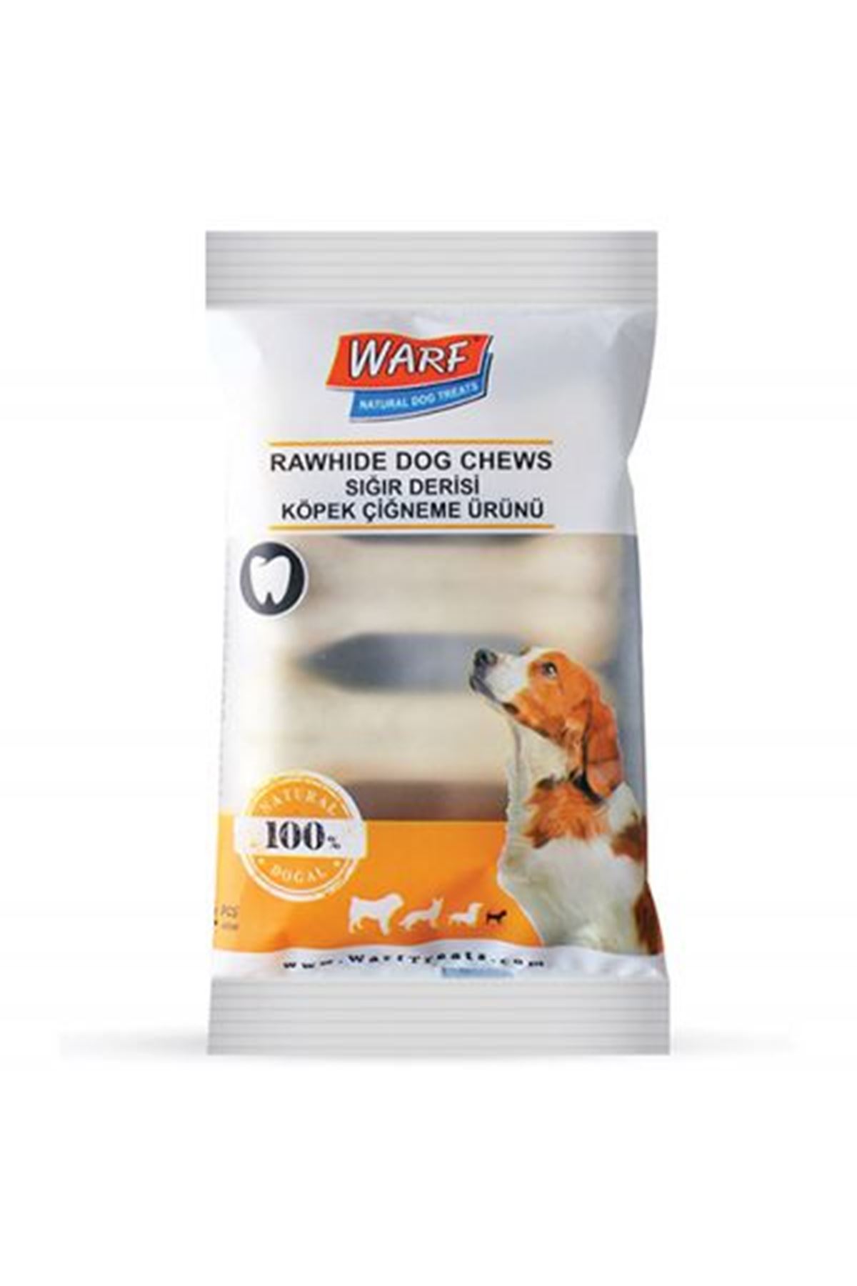 Warf Köpek Ödül Maması Kemik Beyaz 4'Lü 100 G
