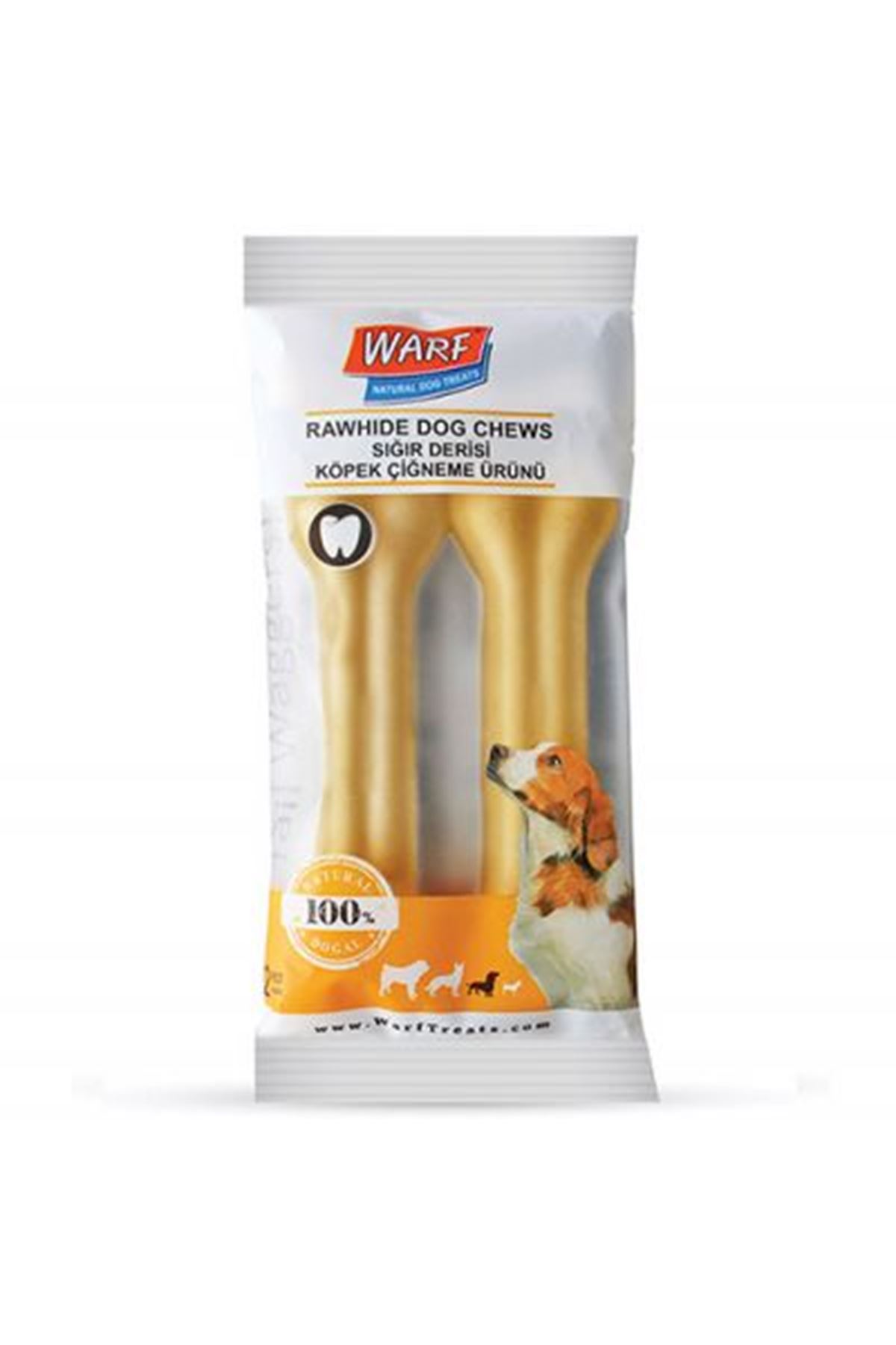 Warf Köpek Ödül  Pres Kemik Naturel  2'Li 100 G