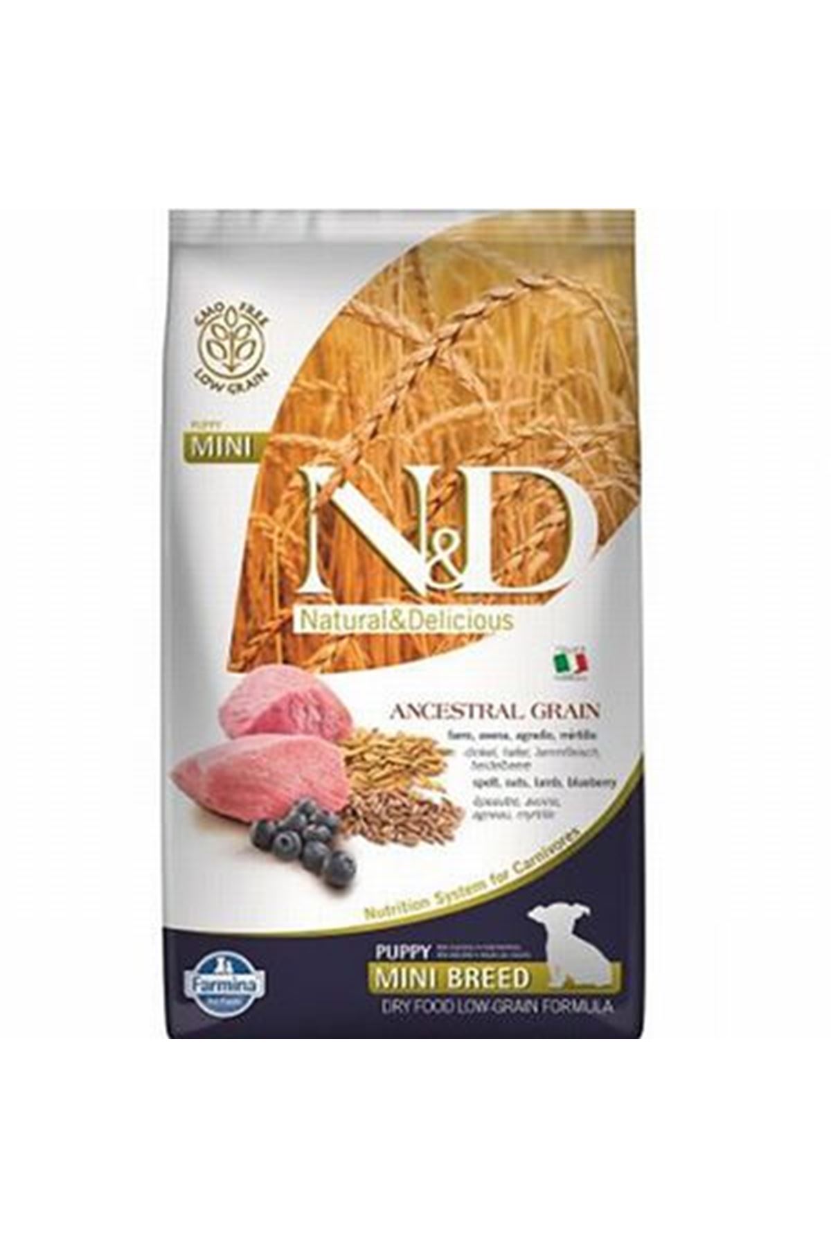 N&D Yavru Köpek MamasıKüçükIrk Kuzu,Y.Mersin 2.5Kg