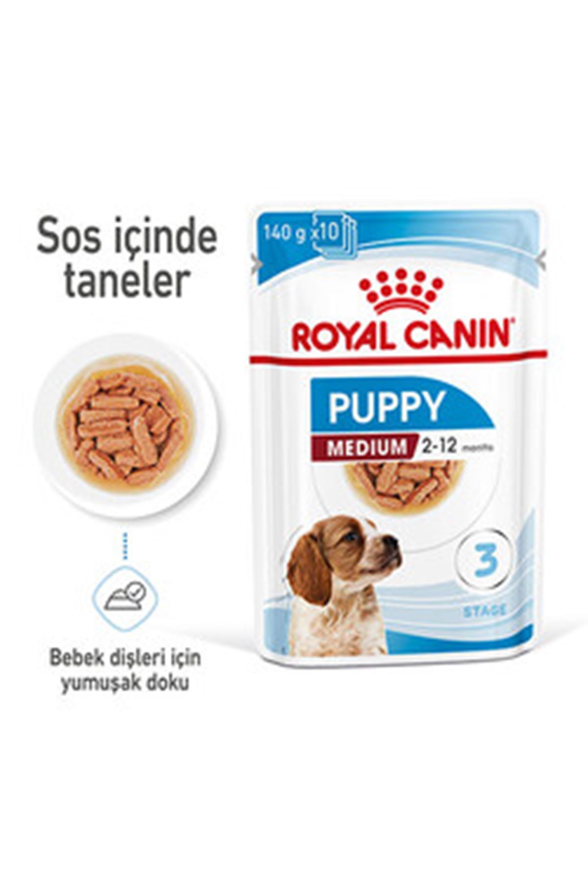 Royal Canin Yavru Köpek Yaş Maması Orta Irk 140 G