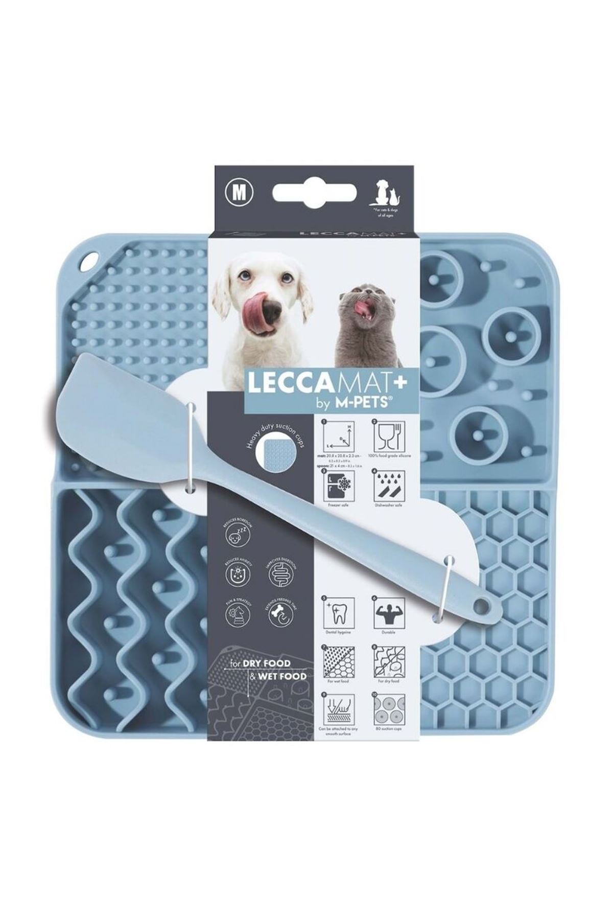M-Pets Lecca Yavaş Beslenme Ödül Matı Kaşıklı Mavi