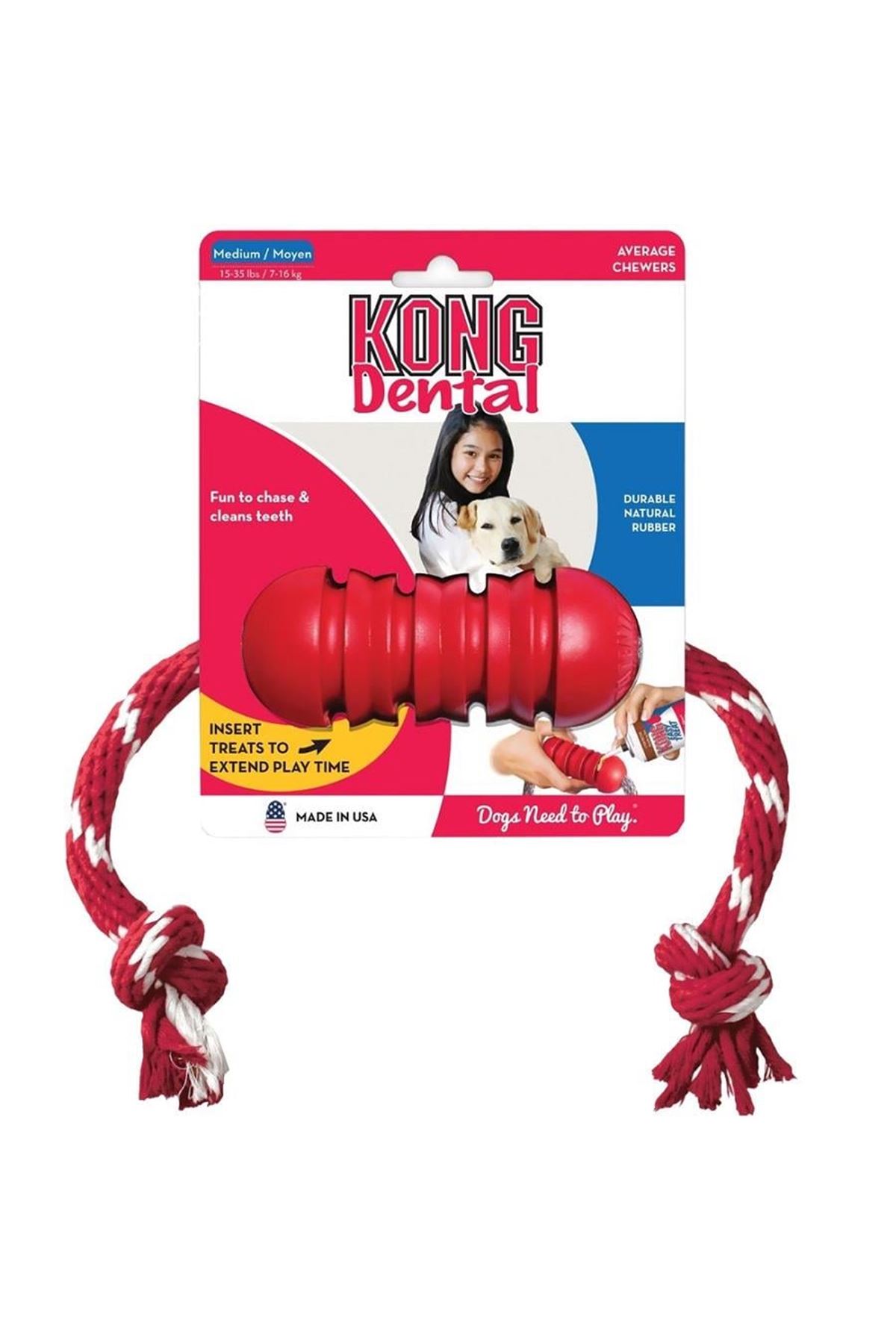 Kong Köpek Oyuncağı Diş Temizliği İp Sallantılı(M)