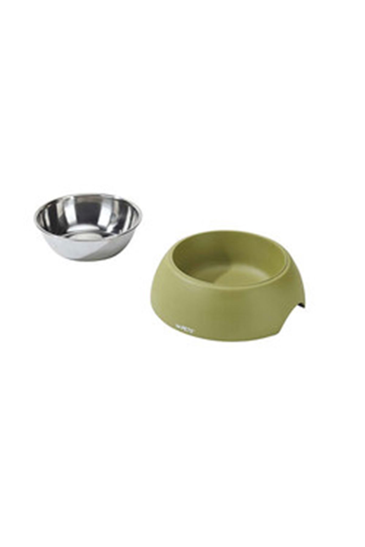 M-Pets Mama ve Su Kabı Eco Bamboo Yeşil 600 Ml