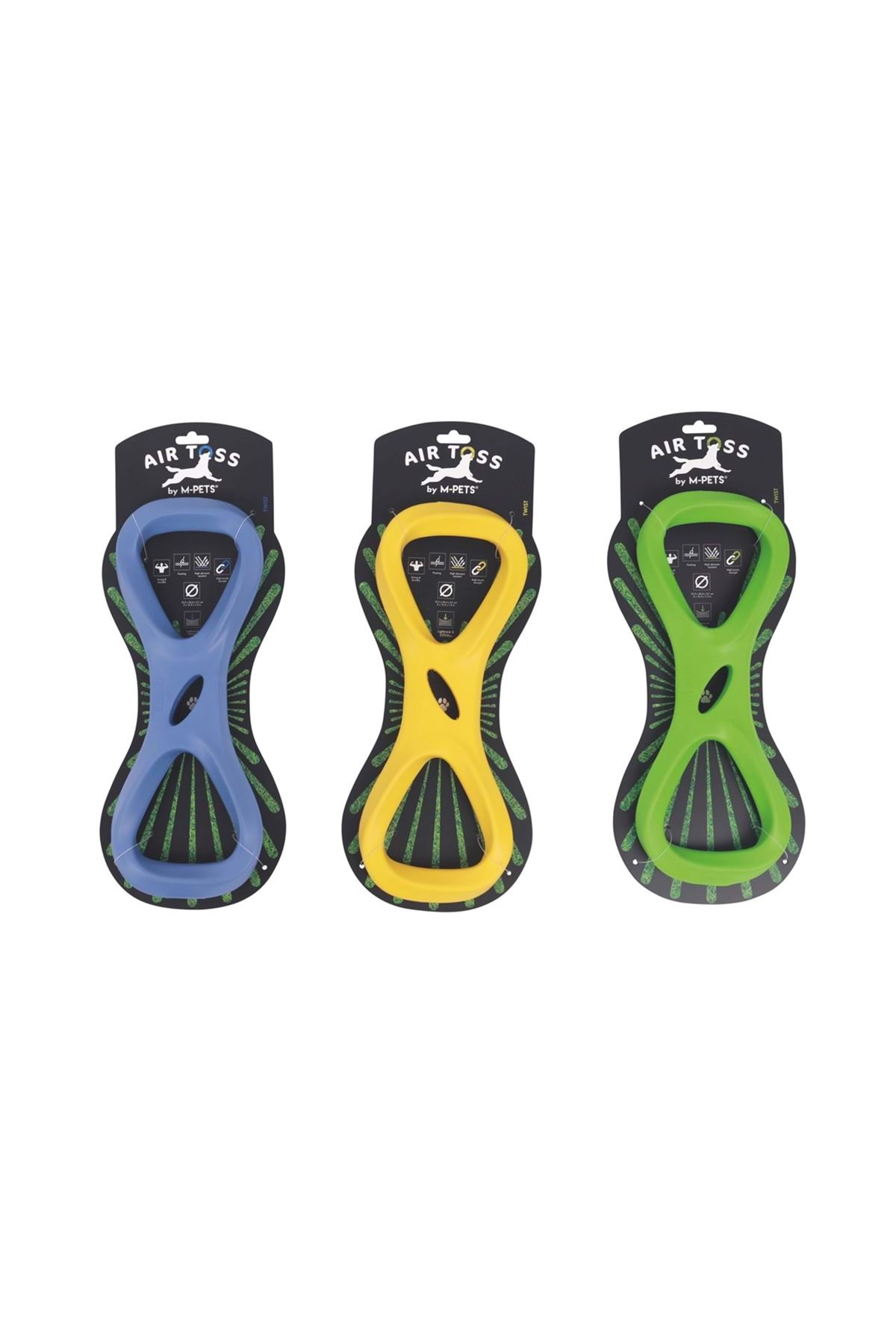 M-Pets Köpek Oyuncağı Air Toss Twist Yeşil