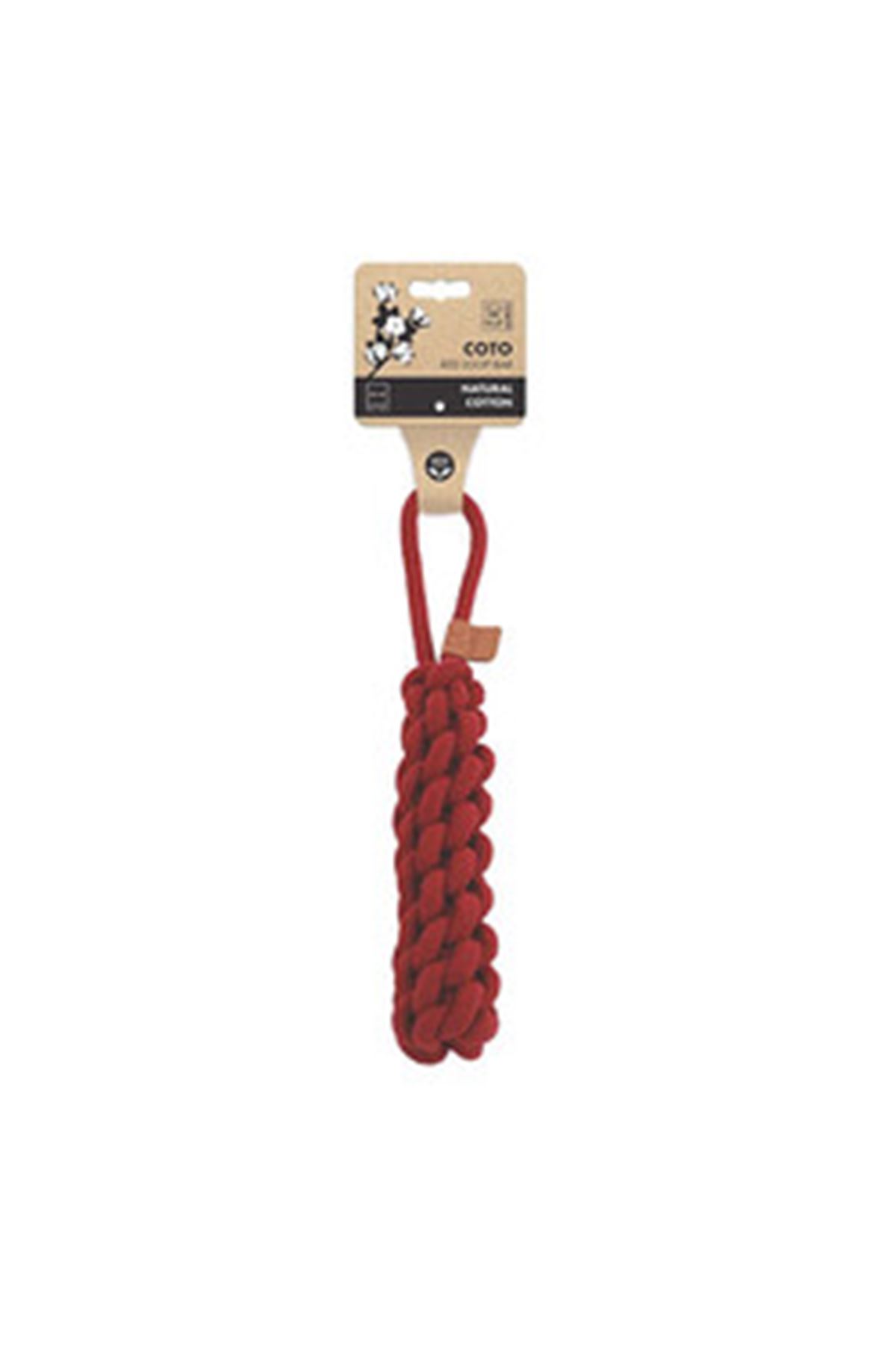 M-Pets Köpek Oyuncağı Örgü Çekmeli Kırmızı 34 Cm