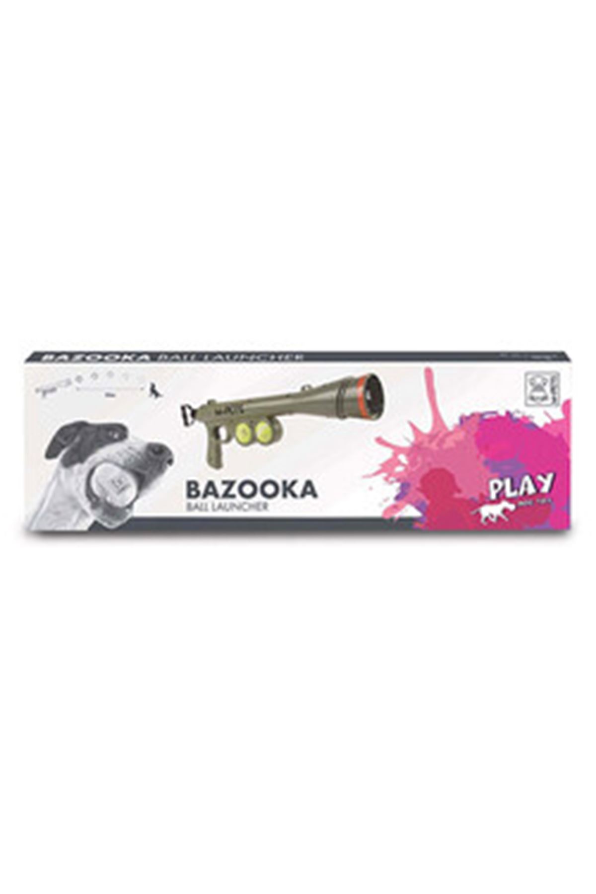 M-Pets Köpek Oyuncağı Bazooka Top Fırlatıcı Yeşil