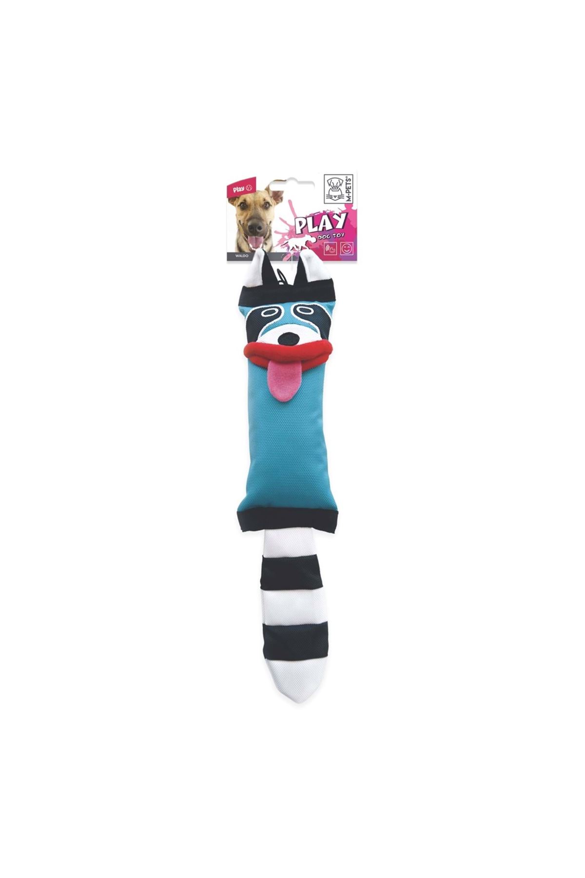 M-Pets Köpek Oyuncağı Sevimli Rakun Peluş Kırmızı