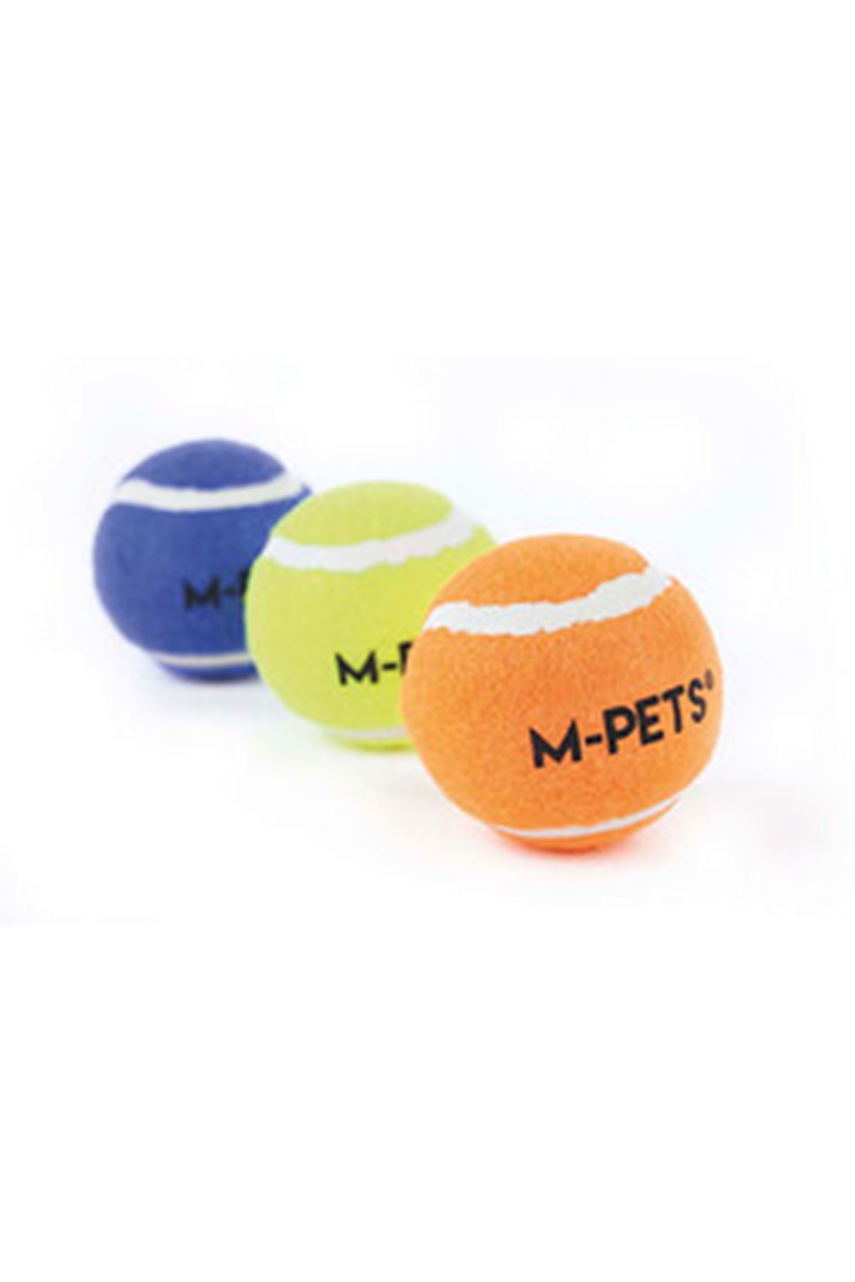 M-Pets Köpek Oyuncağı Hop Tenis Topu Mavi 3'Lü
