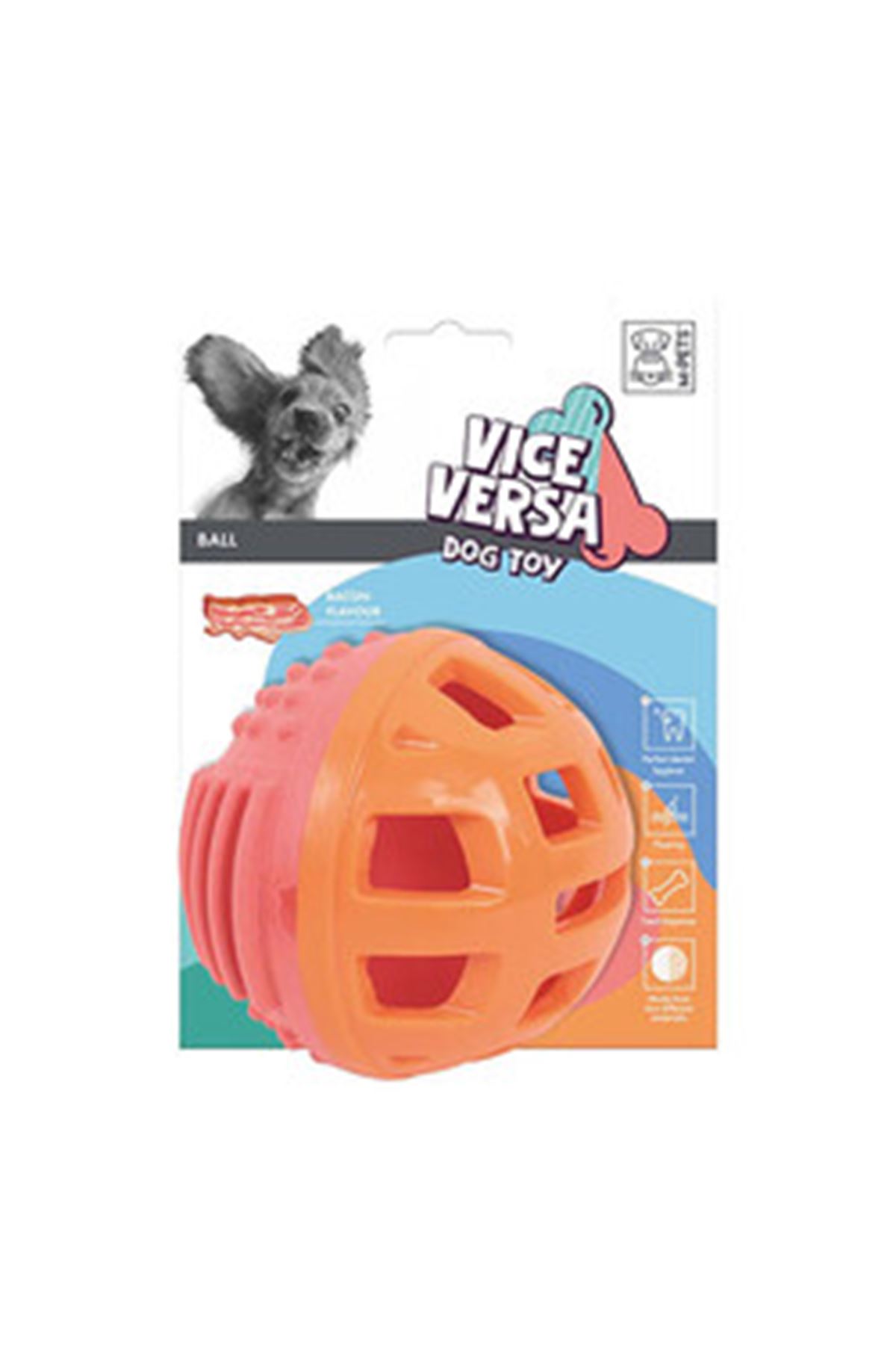 M-Pets Köpek Oyuncağı Vice Versa Top Pastırma Aro.