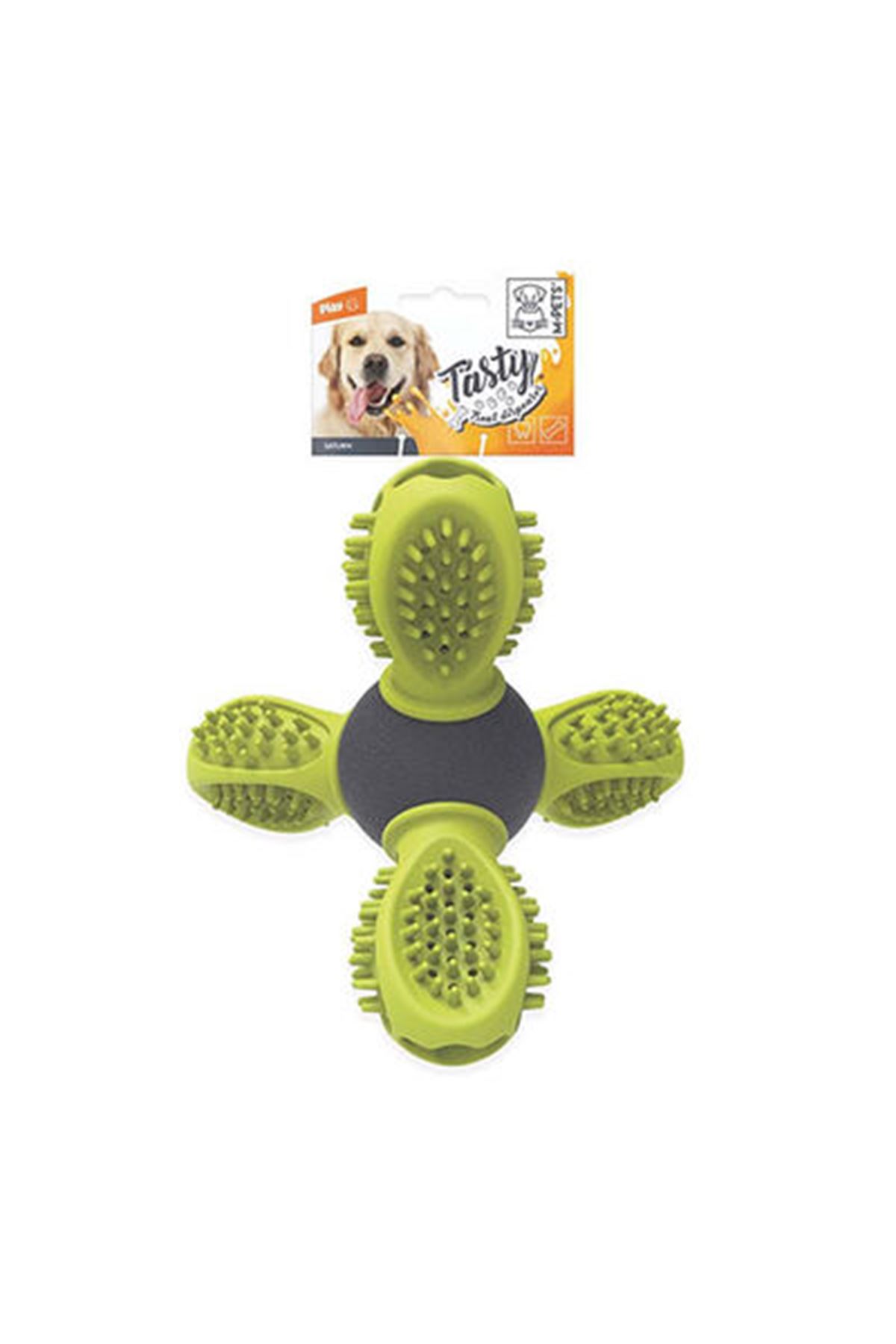 M-Pets Köpek Oyuncağı Ödül Hazneli Yeşil 14*13 Cm