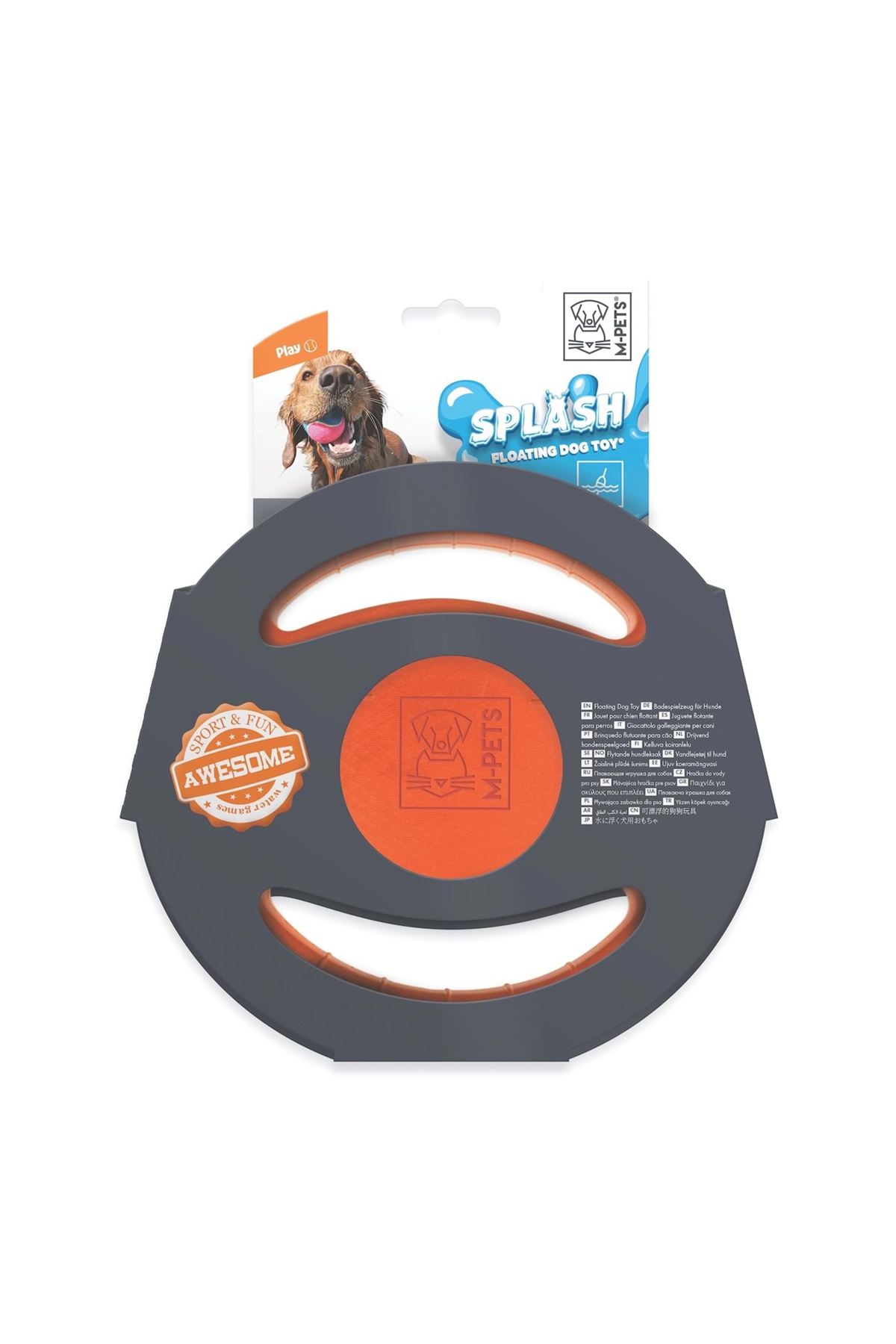 M-Pets Köpek Oyuncağı Suda Yüzen Frizbi 23*23*3 Cm