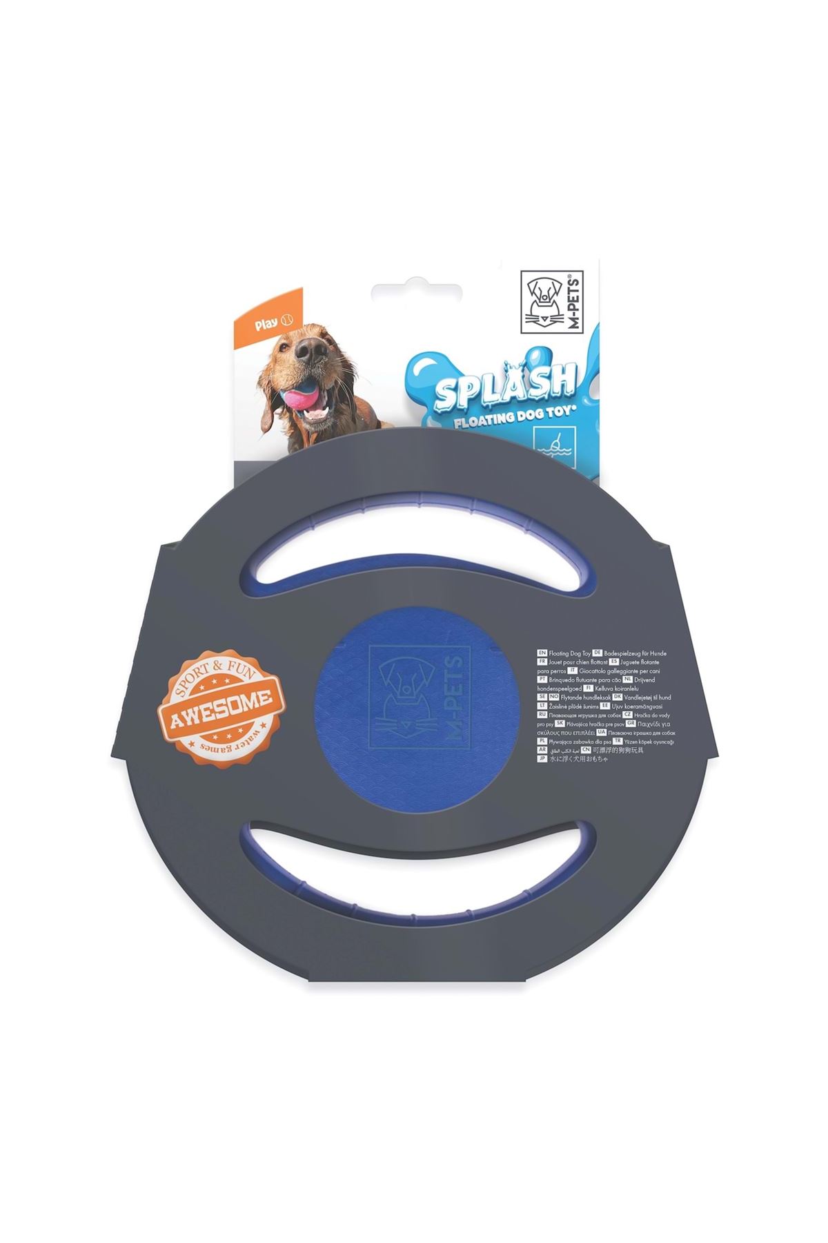 M-Pets Köpek Oyuncağı Suda Yüzen Frizbi 23*23*3 Cm