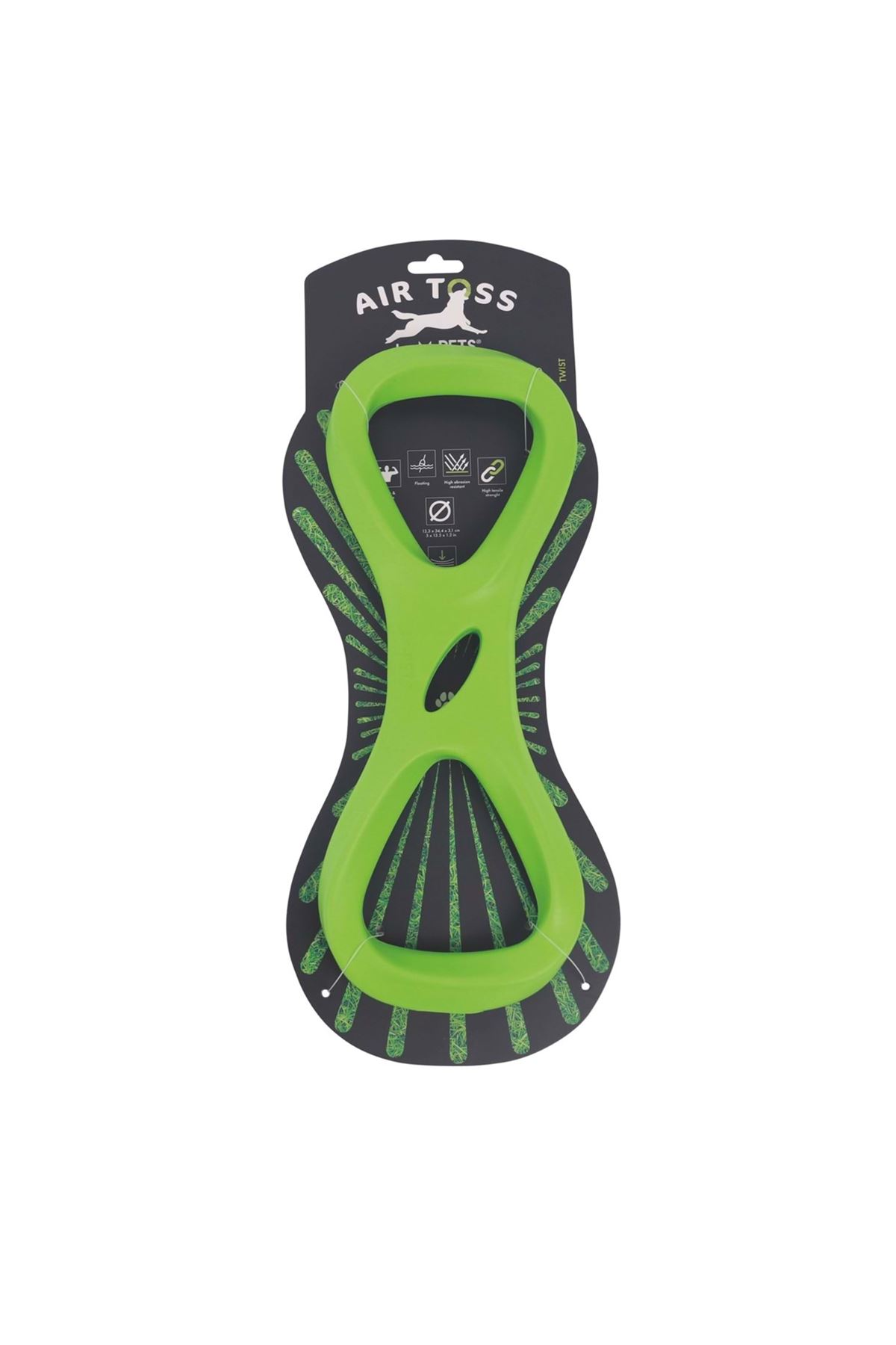 M-Pets Köpek Oyuncağı Air Toss Twist Yeşil