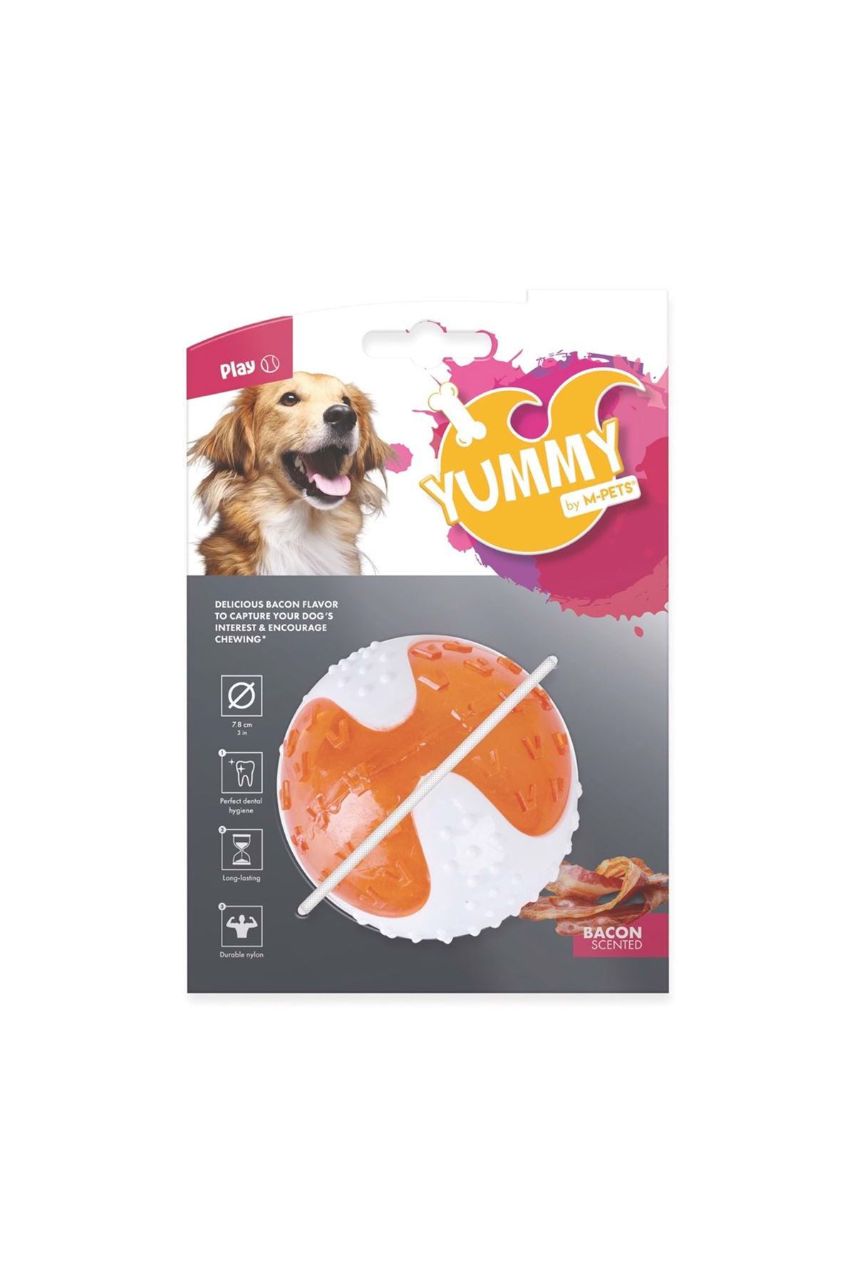 M-Pets Köpek Oyuncağı Yummy Et Aromalı Kauçuk