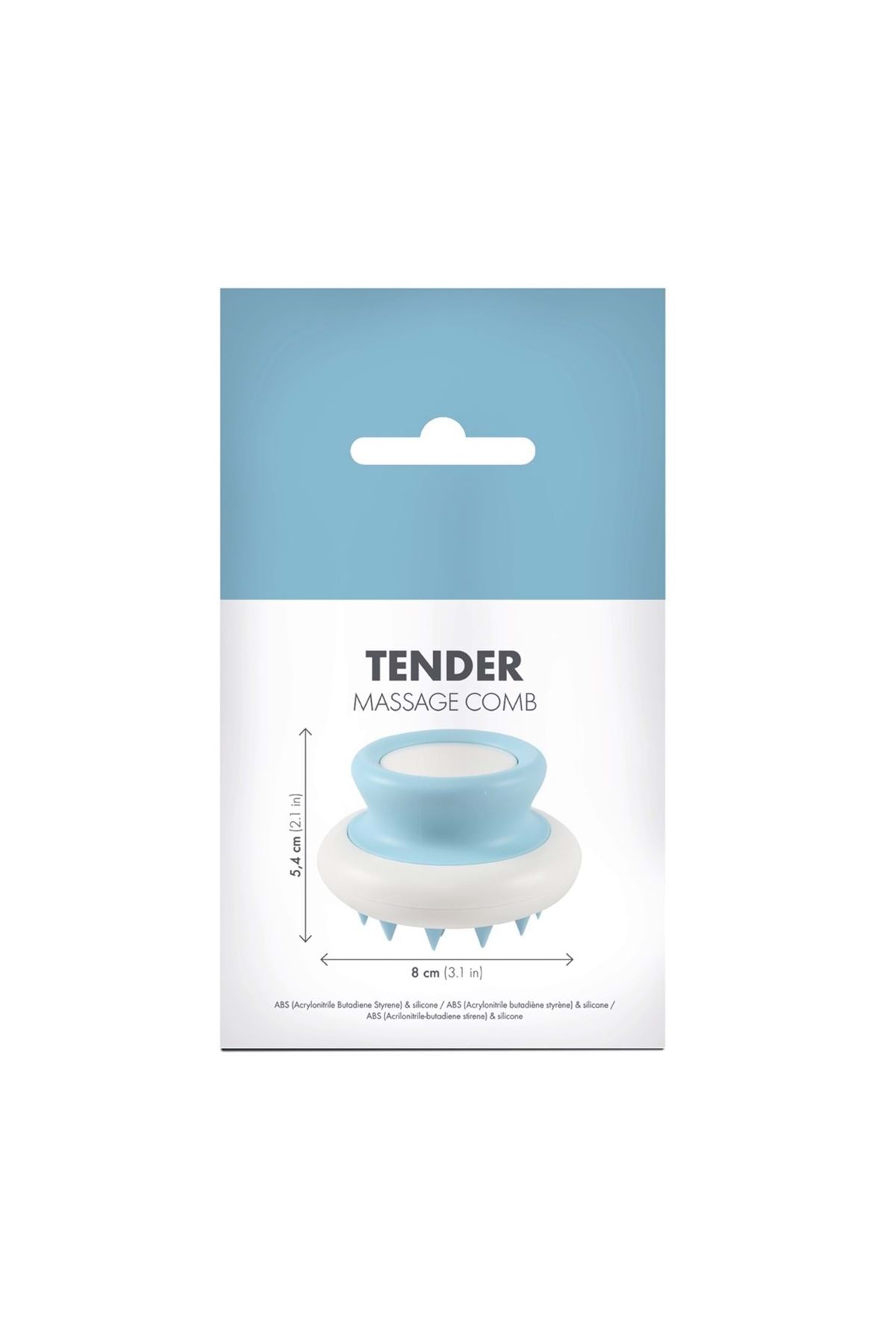 M-Pets Kedi Köpek İçin Masaj Fırçası Mavi 8*5.4 Cm