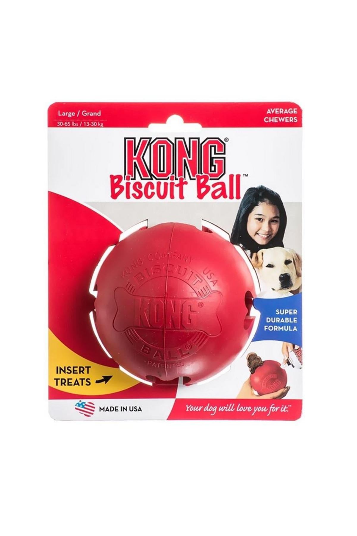 Kong Köpek Oyuncağı Biscuit Ball Top Şeklinde L