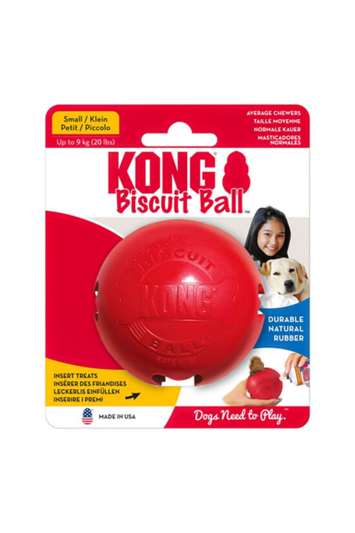 Kong Köpek Oyuncağı Biscuit Ball Top Şeklinde S