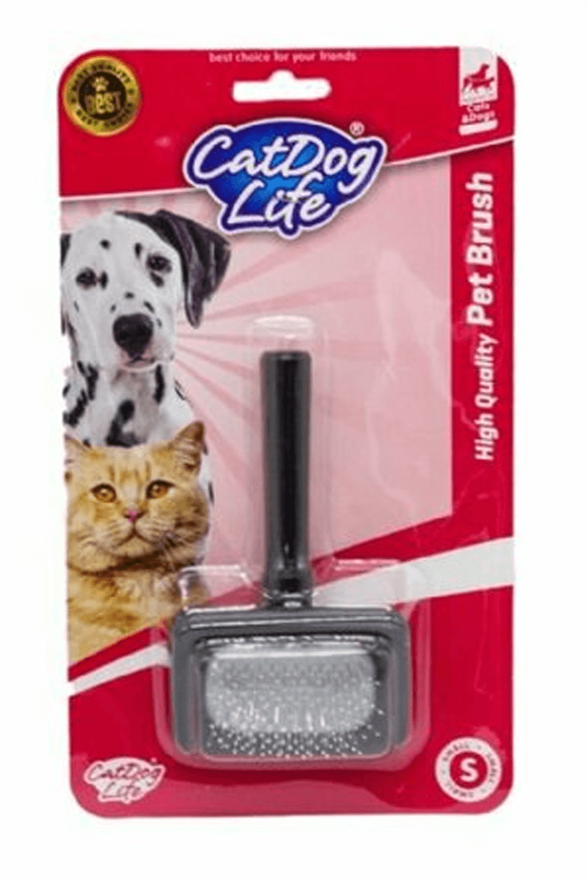 Cat/Doglife Kedi Ve Köpek Fırçası Telli Ahşap (S)