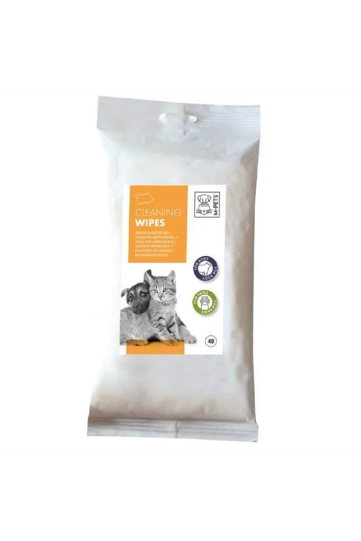 M-Pets Kedi ve Köpekler İçin Islak Mendil 40'Lı