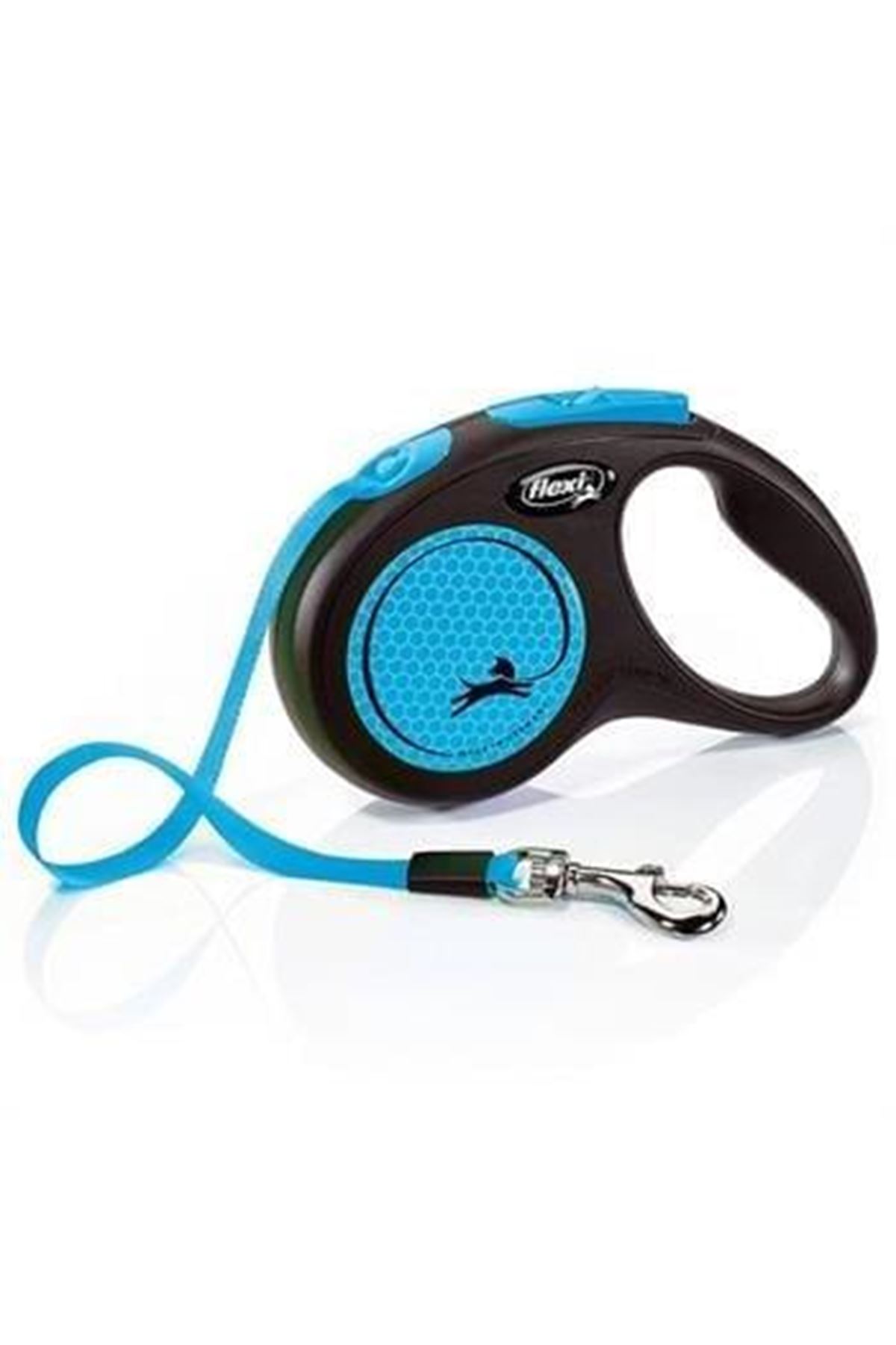 Flexi New Neon S Beden Mavi 5MT Şerit Tasma