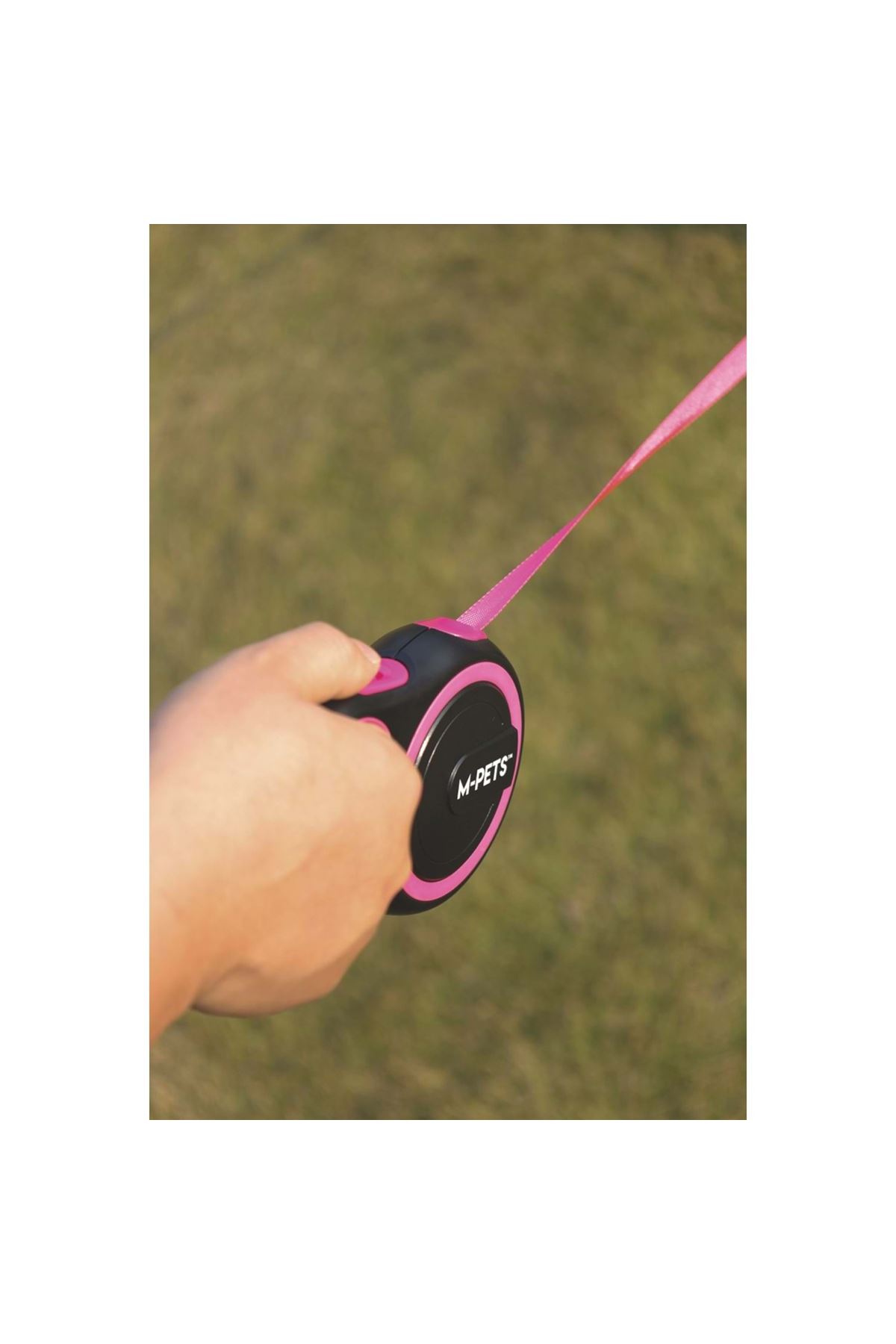 M-Pets Gezdirme Tasma Liberty Otomatik Pembe(S) 3M