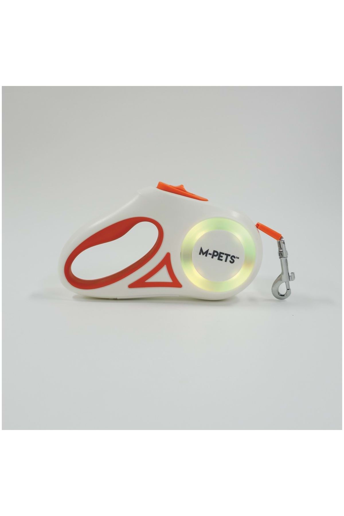 M-Pets Gezdirme Tasma Ledli Otomatik Turuncu(M) 5M
