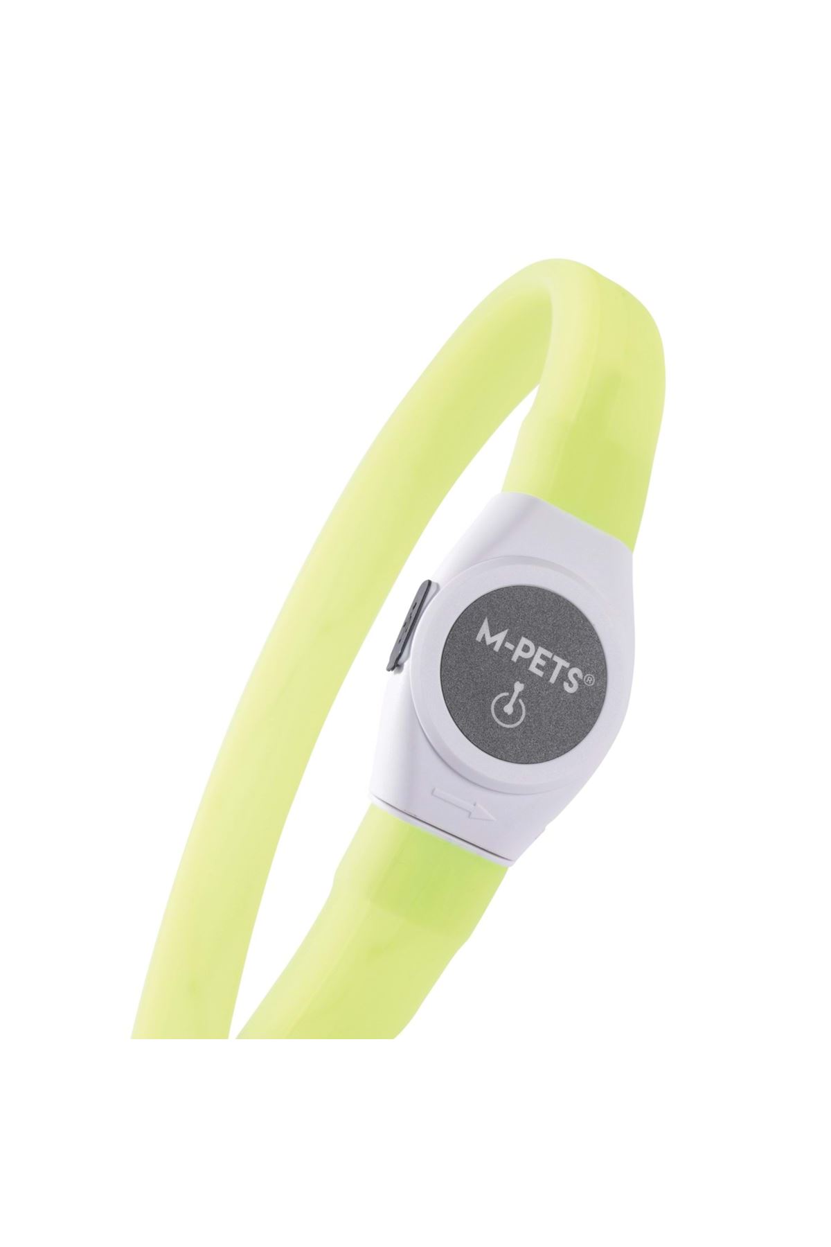 M-Pets Boyun Tasması Flash Ledli Neon Yeşil (M)