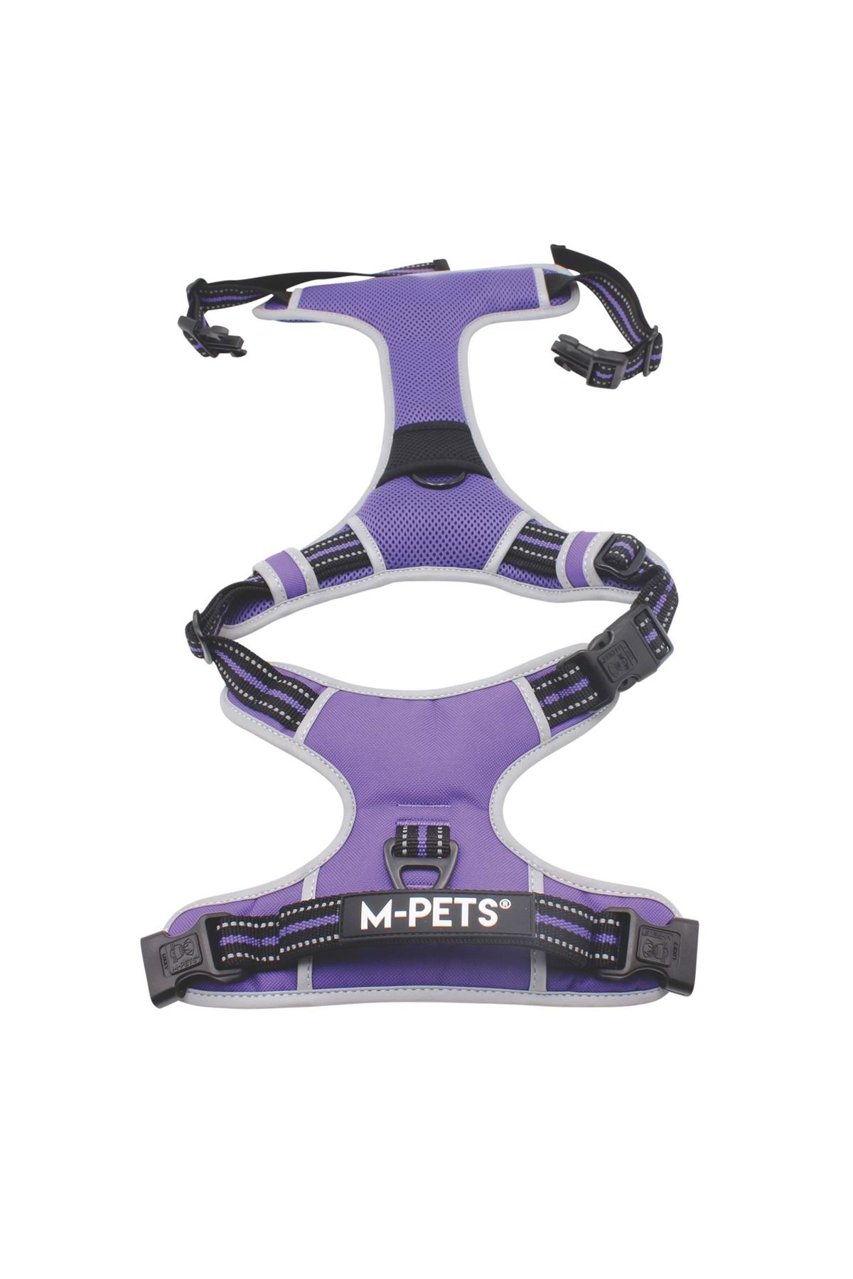 M-Pets Köpek Göğüs Tasma Hiking Reflektör Mor (S)